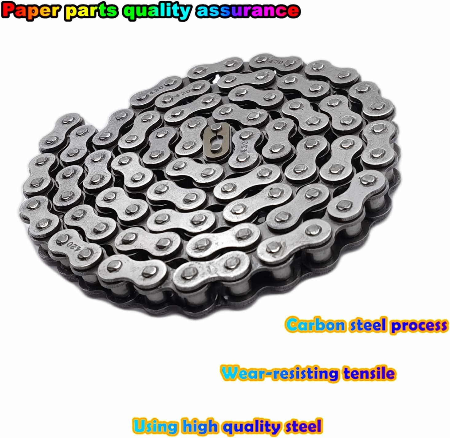 Mini Bike Rear Chain Fits Coleman CT200U CT200U-EX BT200X Mini Bike Chain MB200 MB165 Baja Warrior Heat Mini Baja Motorsports+Ch