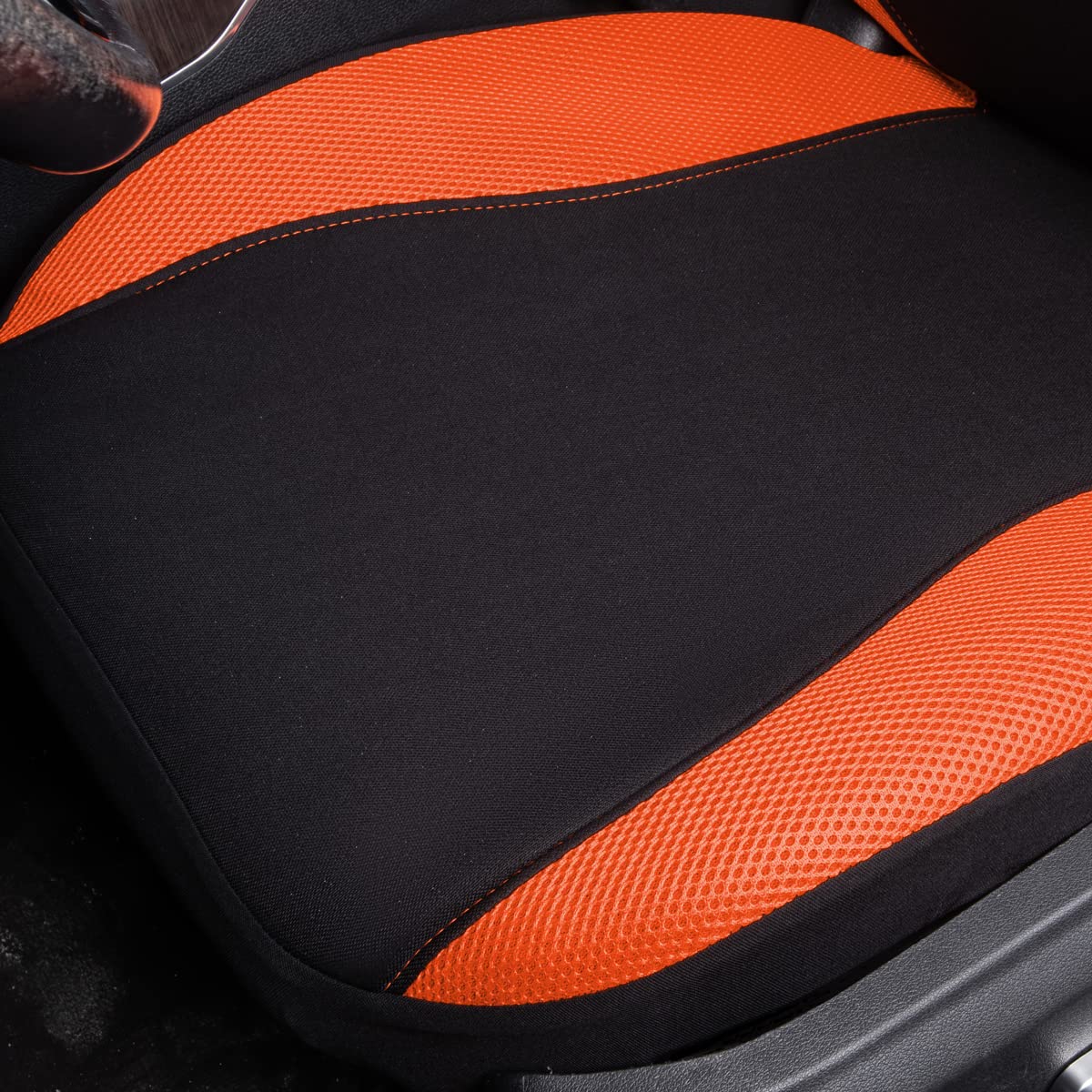 Flying Banner Butterfly Car Seat Covers Ful Set Fashion Universal Lady Woman Female Rear Bench Split Colorized (Full Set, Orange)