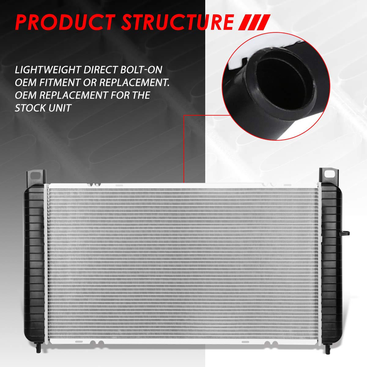 Auto Dynasty Radiator Compatible With 99-14 Escalade Chevy Silverado Suburban Gmc Sierra Yukon Xl 4.3L 4.8L 5.3L 6.0L 6.2L At, C