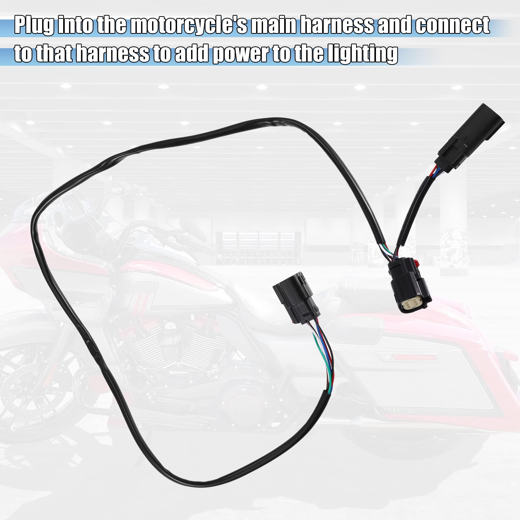 X Autohaux Motorcycle Quick Disconnect Wiring Harness Fit For Harley Davidson For Tour Pak 2014-2019 Cd-Tp-Qd-14 Quick Disconnect Wire