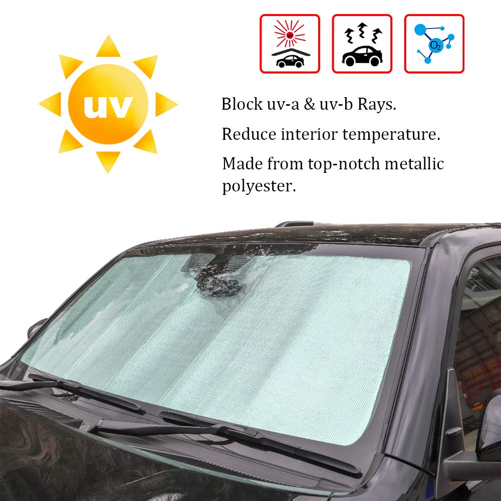 Front Windshield Sunshade - Jecar For 4Runner Sunshade Car Sun Shade Heat Shield Custom-Fit Sunshade Sun Visor Mat For 2017 2018