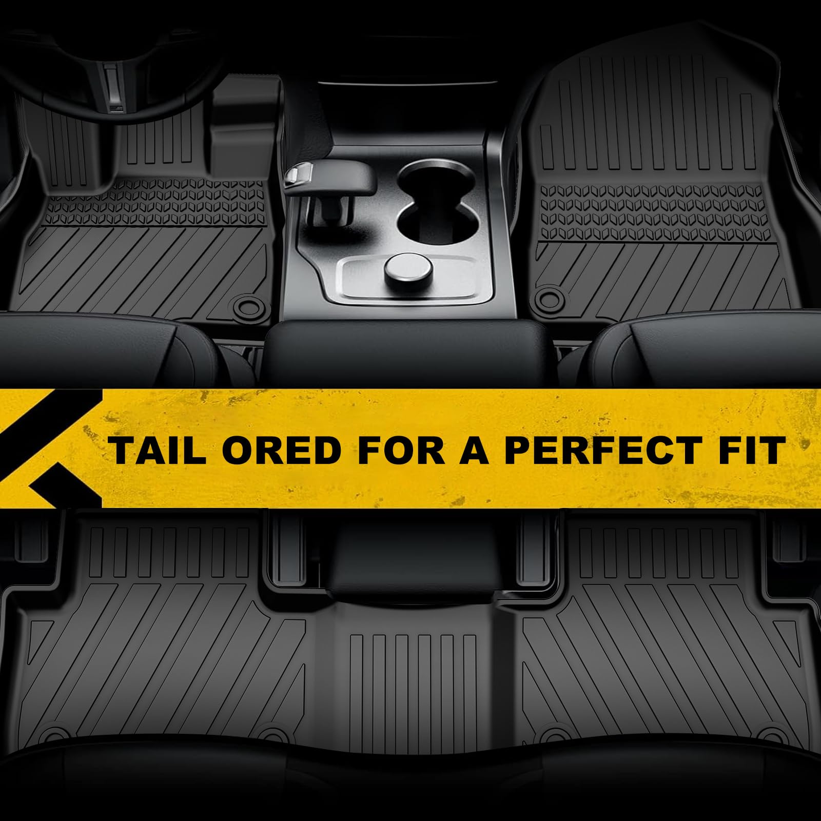 Aomsazto Floor Mats And Cargo Mat For 2019-2025 Acura Rdx 2019-2025 Tpe All Weather Custom Fit Floor Liner For Acura Rdx 1St And