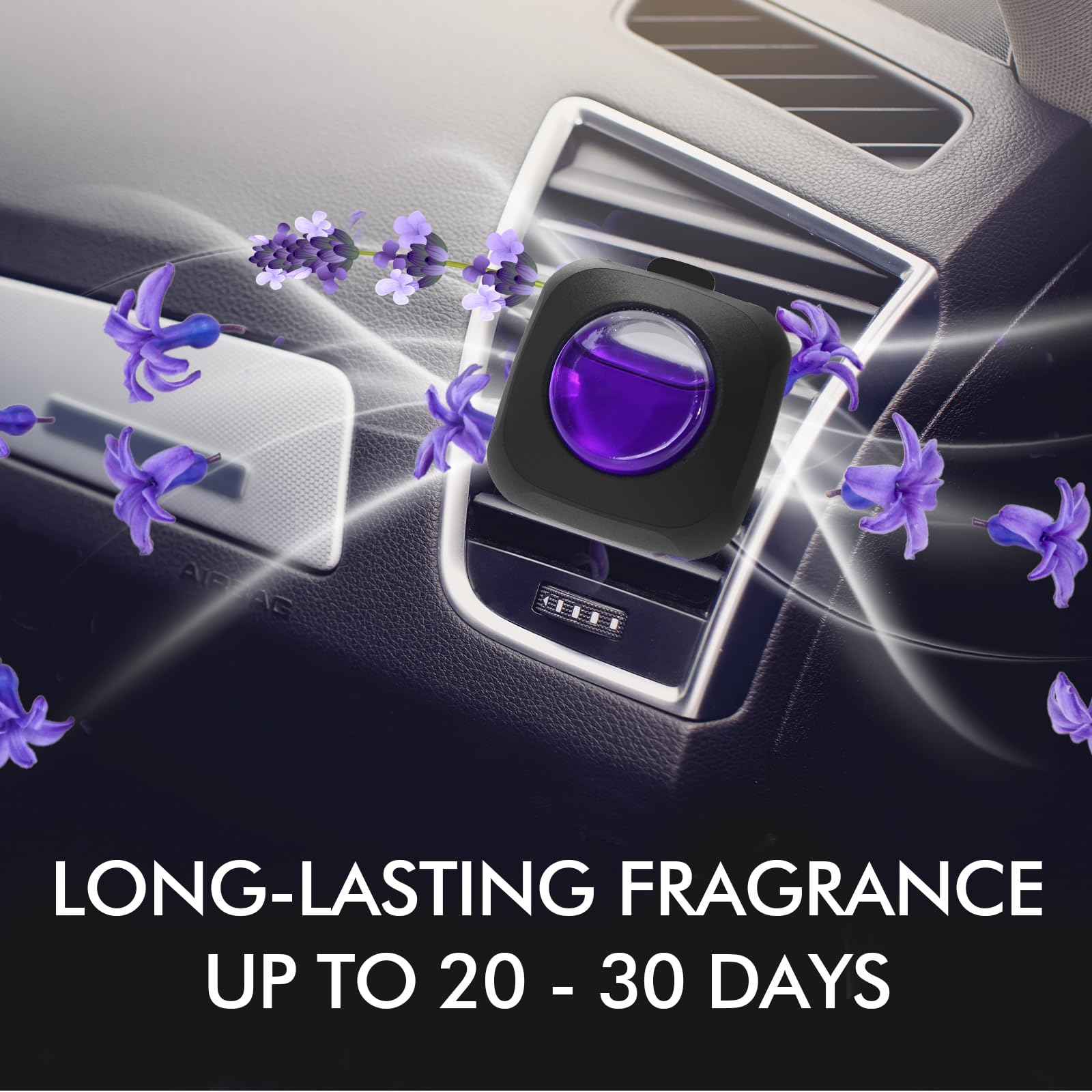Car Air Fresheners, 6 Pack, Lavender Embrace, Car Fresheners Vent Clips, Long Lasting Air Freshener For Car, Car Refresher For M