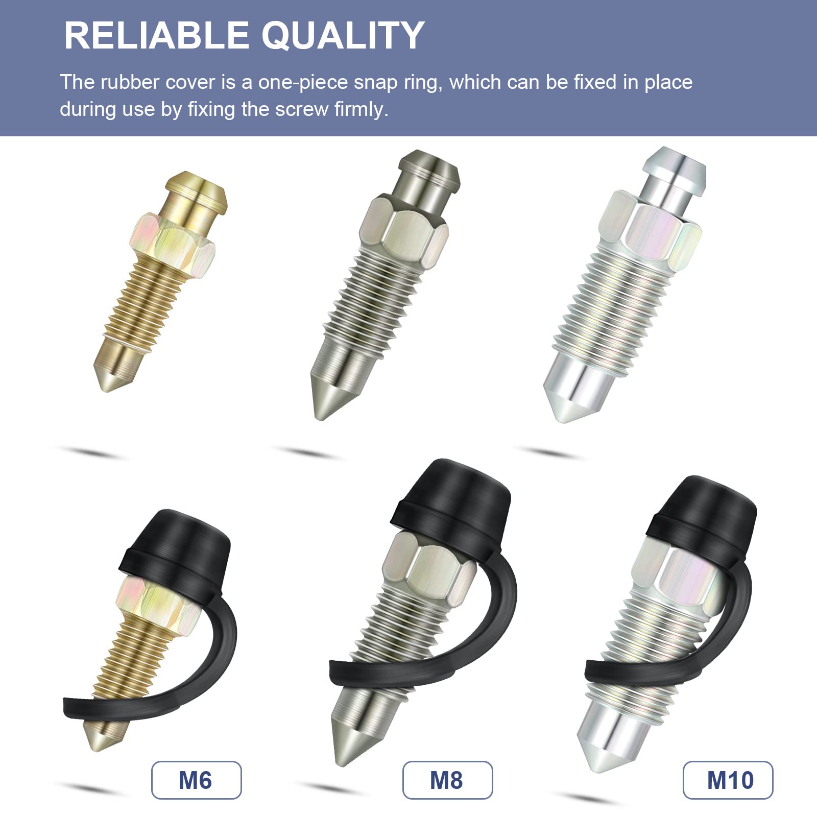 Frienda 24 Pack Brake Bleeder Cap Rubber Grease Fitting Black Brake Dust Cover Car Zerk Covers Small Automotive Bleeder Screw Caps For Auto Cars Bicycles And Motorcycles Accessories