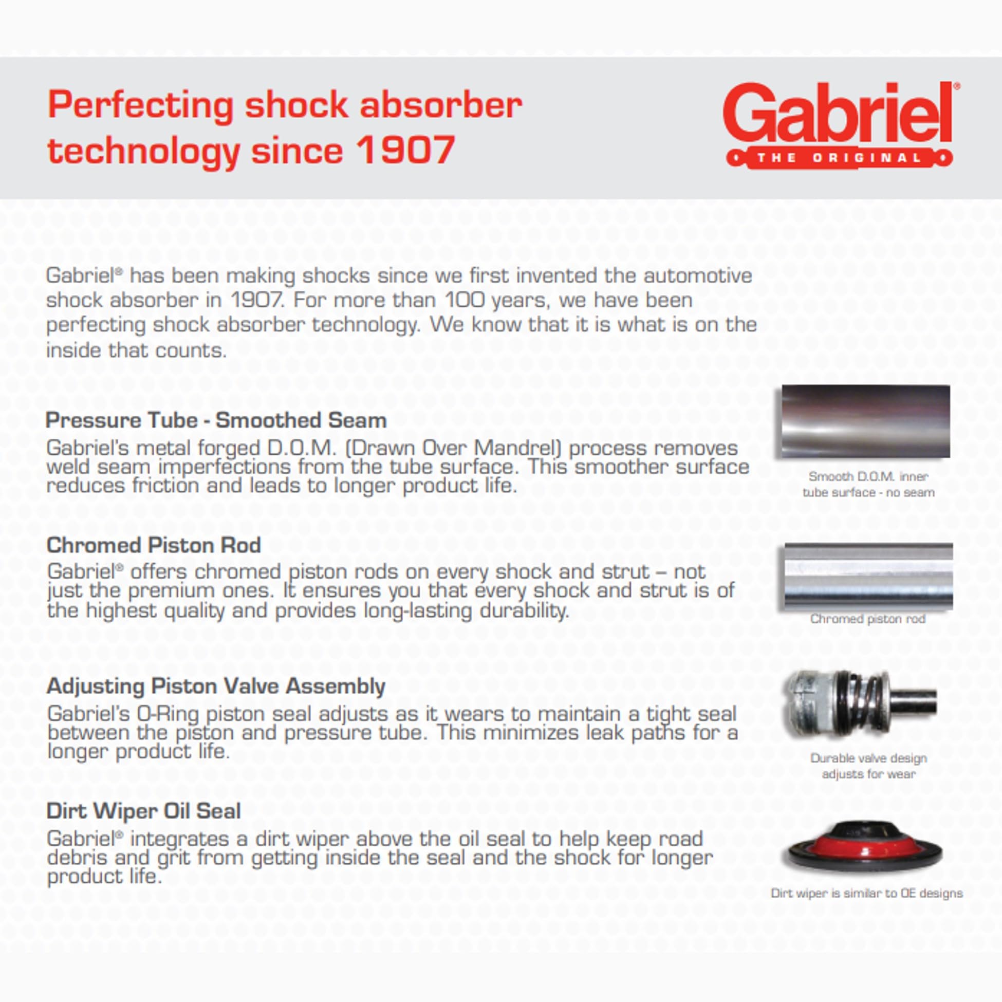 Gabriel 143325 Front Suspension Strut Mount compatible with 96-02 Toyota 4Runner 4WD, 01-07 Toyota Sequoia, 95-04 Toyota Tacoma