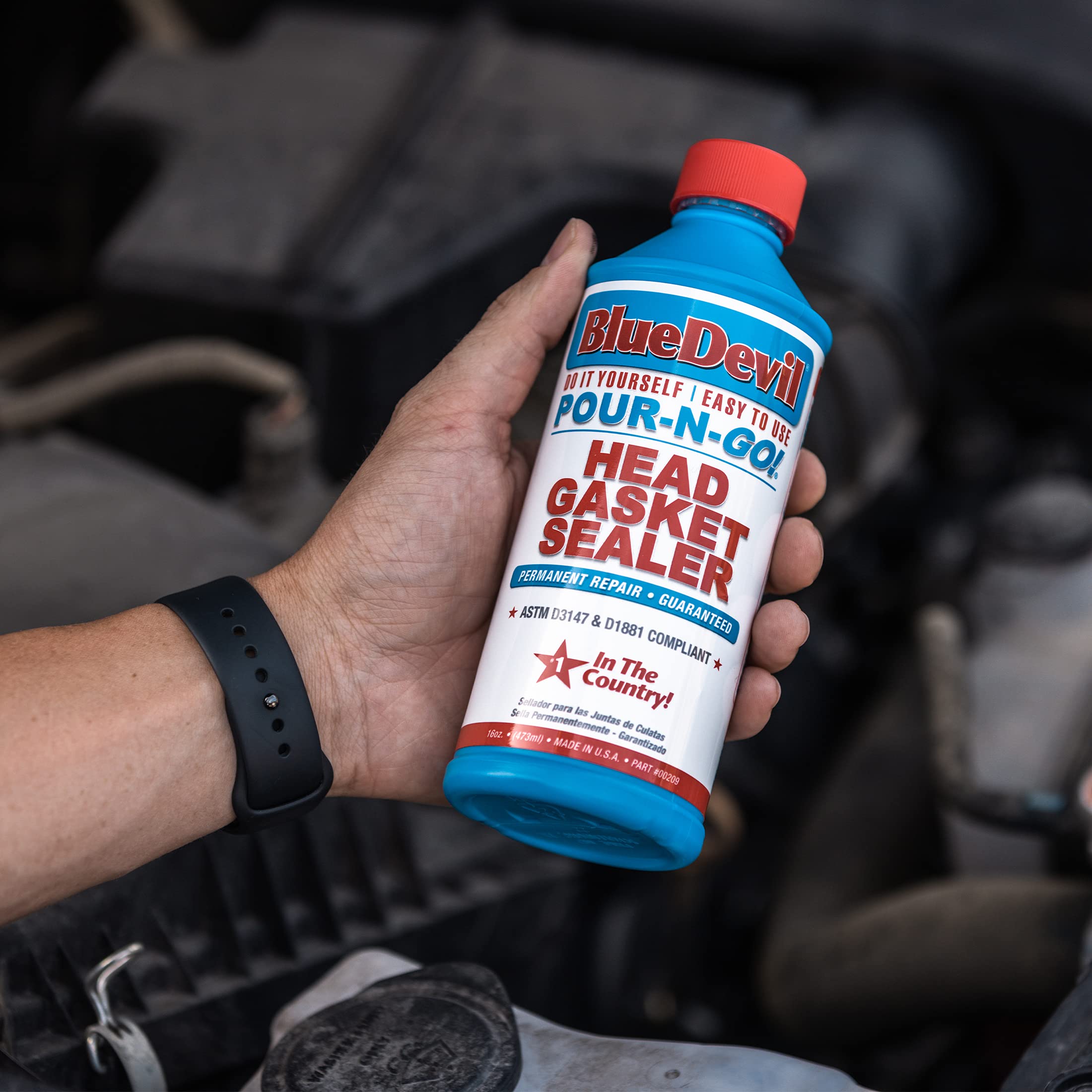 Bluedevil Products 00209 Pour-N-Go Head Gasket Sealer - 16 Ounce