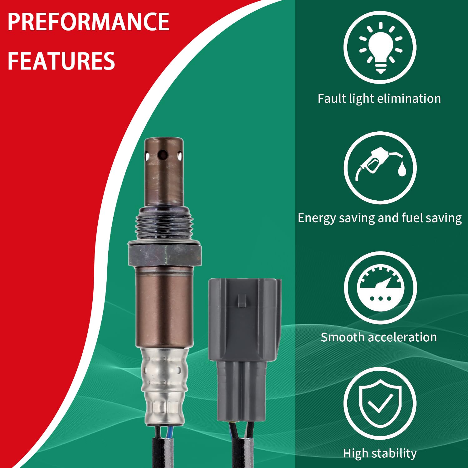 Necatuo 89467-28020 Oem Oxygen Sensor O2 Sensor Compatible With Toyota Noah Voxy Azr6 2001-2007 Replace 8946728020