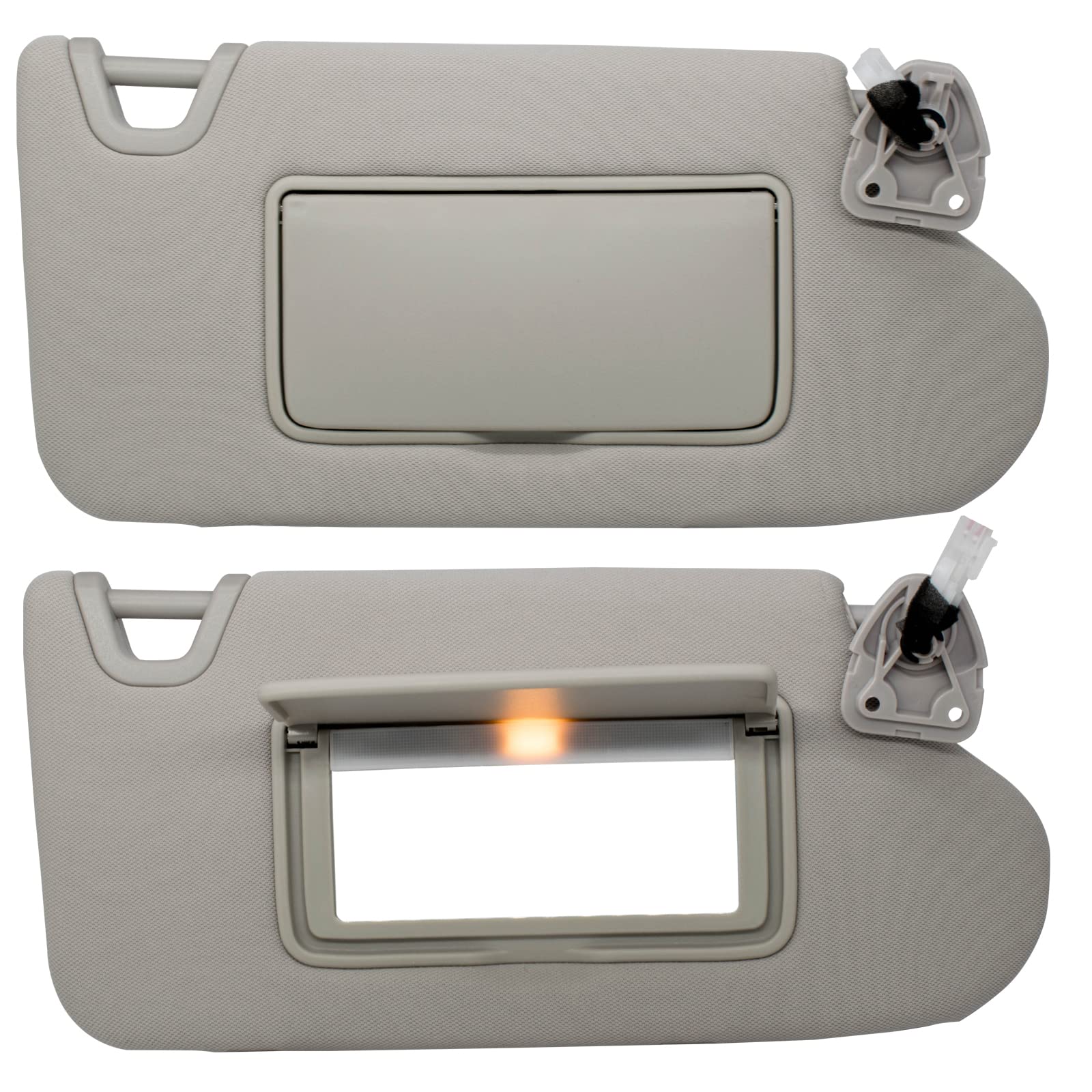 Nhiles Right Side Sun Visor Compatible With Nissan Altima 2013 2014 2015 2016 2017 2018 With Light, Without Sunroof 96400-3Ta2A