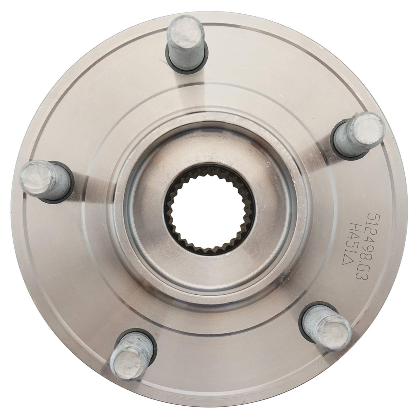 Trq Front Left Right Rear Wheel Hub Bearing Assembly Driver Passenger Side Compatible With 2013-2020 Ford Fusion 2019-2020 Polic