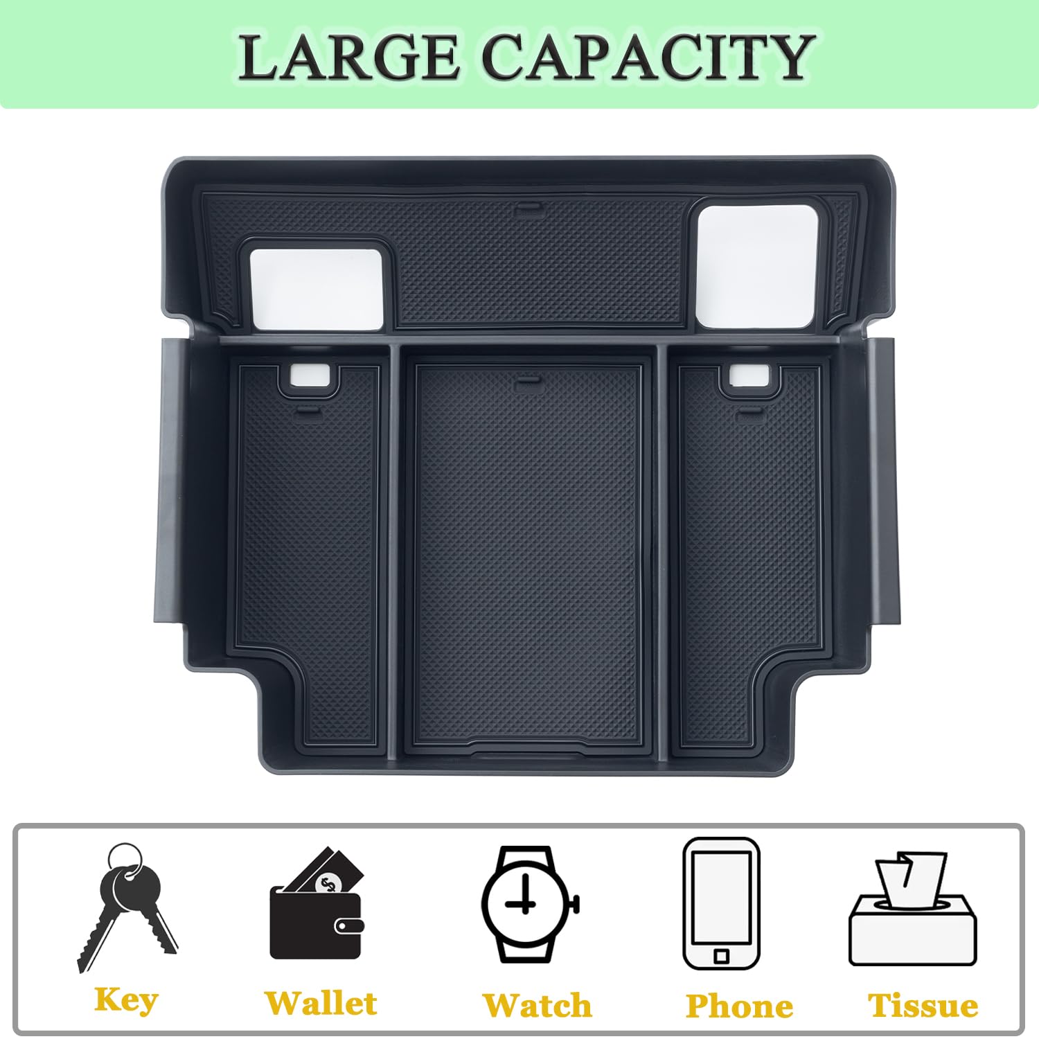 Pimcar Full Center Console Organizer For 23-25 Chevy Silverado/Gmc Sierra 1500, 22-25 Silverado/Sierra 1500 Refreshed Models, 24