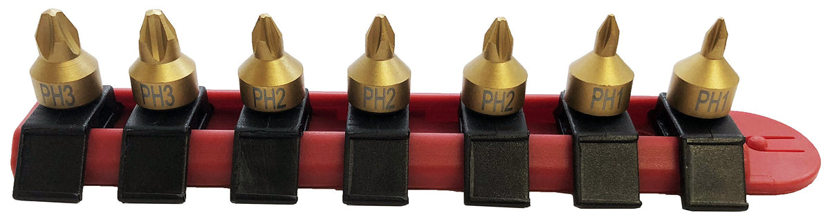 CTA Tools 9770 Stubby Phillips Bit Set - 7 Piece