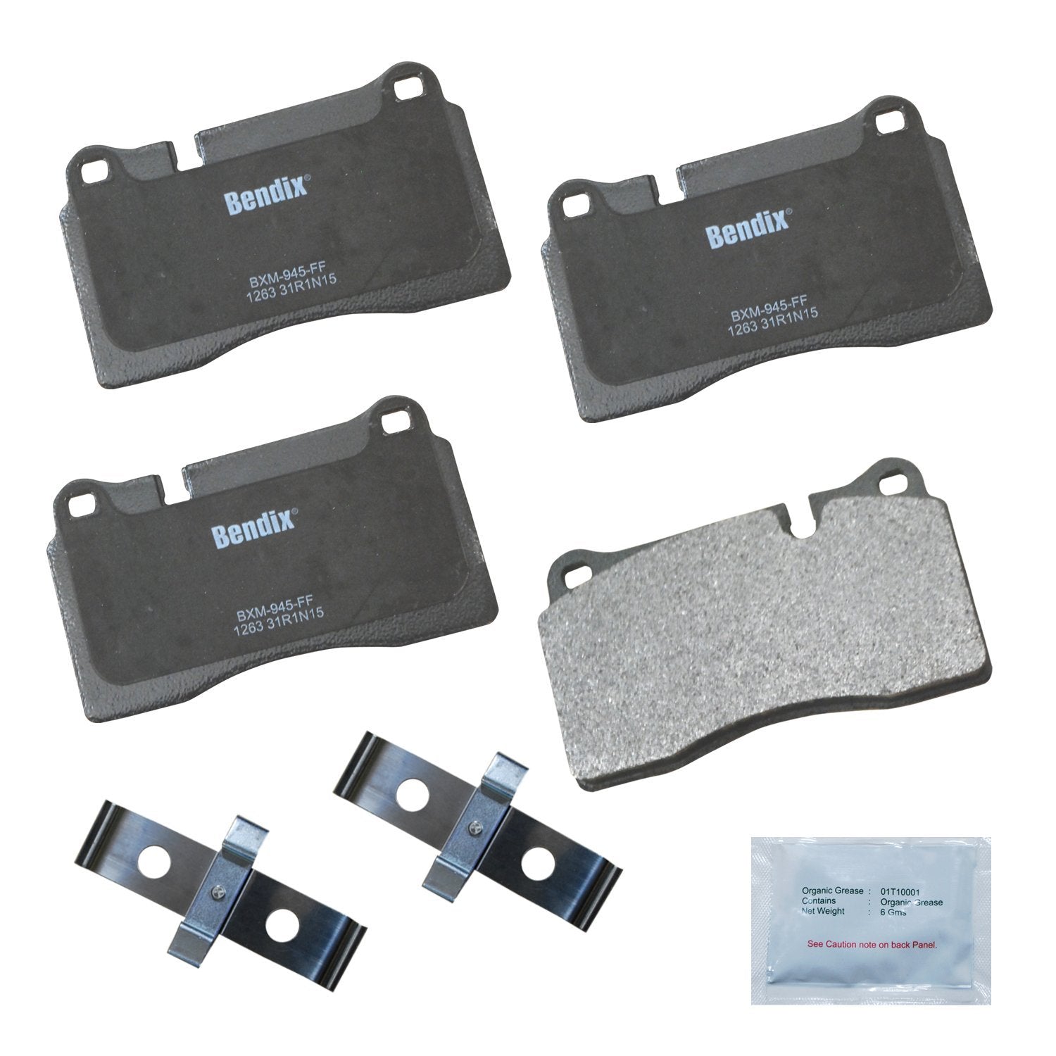 Bendix Priority1 Cfm1263 Semi-Metallic Front Brake Pads For Land Rover Range Rover 2009-2006, Range Rover Sport 2009-2006