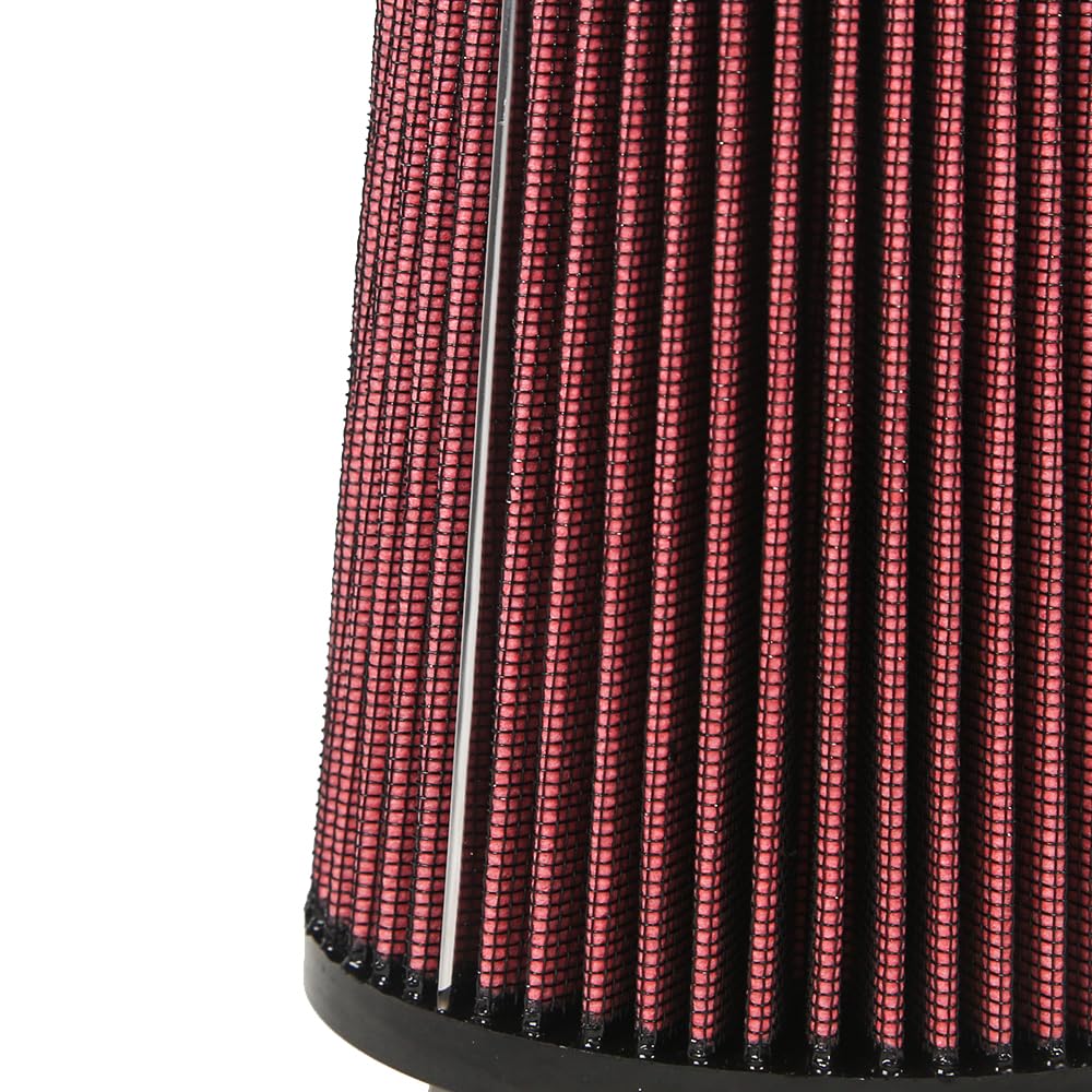 2.75 Inch 70 Mm Inlet Cold Air Intake Filter Cone Replacement Quality Dry Air Filter Red