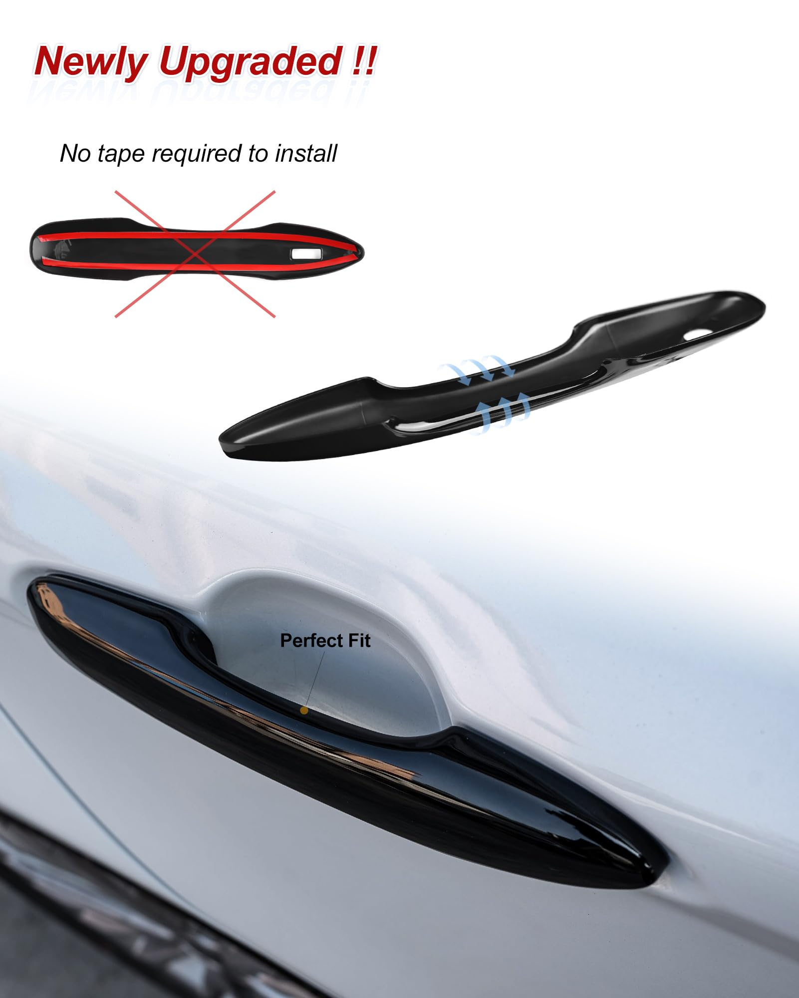 Cke No Adhesive Snap-On Compatible With Toyota Camry 2025-2018 For Corolla Corolla Cross Venza Avalon Pruis Accessories Car Exte