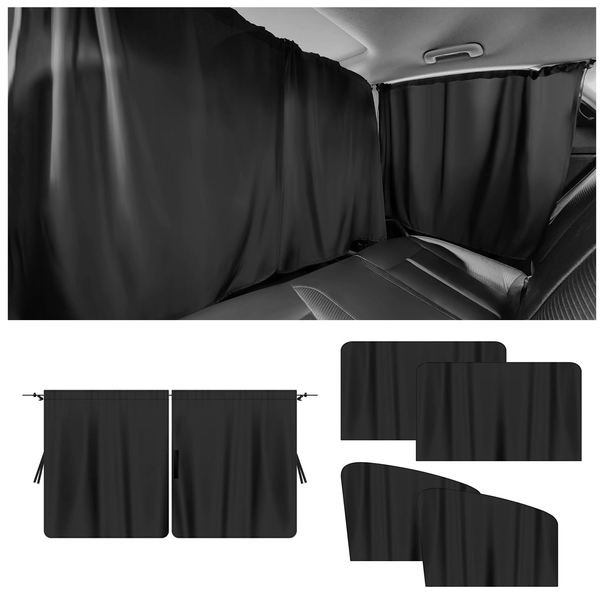 5PCS Car Window Shades Kit,Car Privacy Window Cover for Light Blocking and Privacy,Universal CCar Sunshade for Baby CCar Accesso