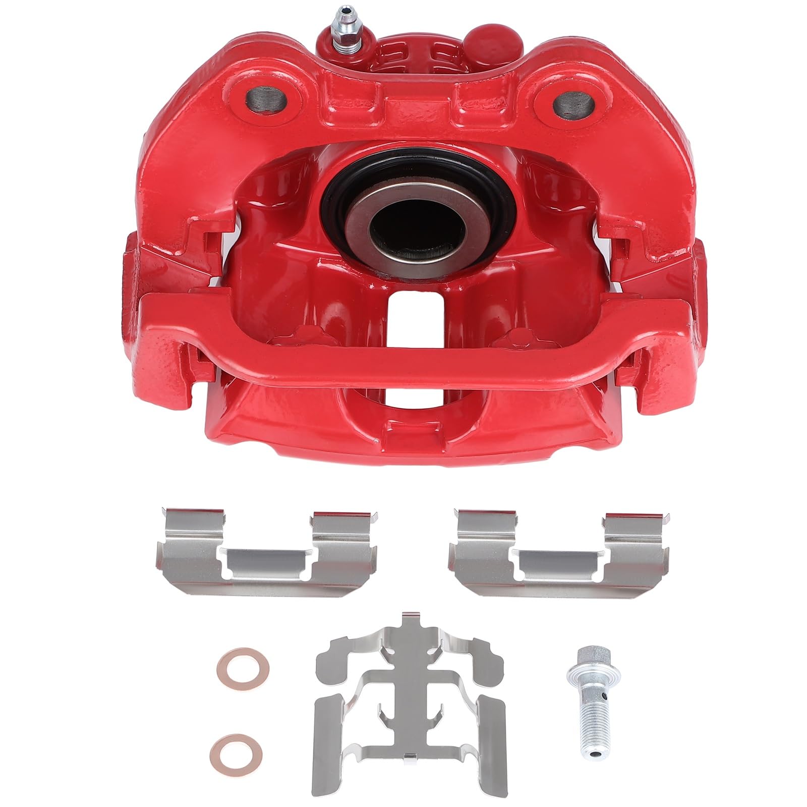 Scitoo Rear Left Brake Caliper With Bracket 18-B4726 Red Compatible For Cadillac 2000-2002 For Chevrolet 1999-2005 For Gmc 1999-