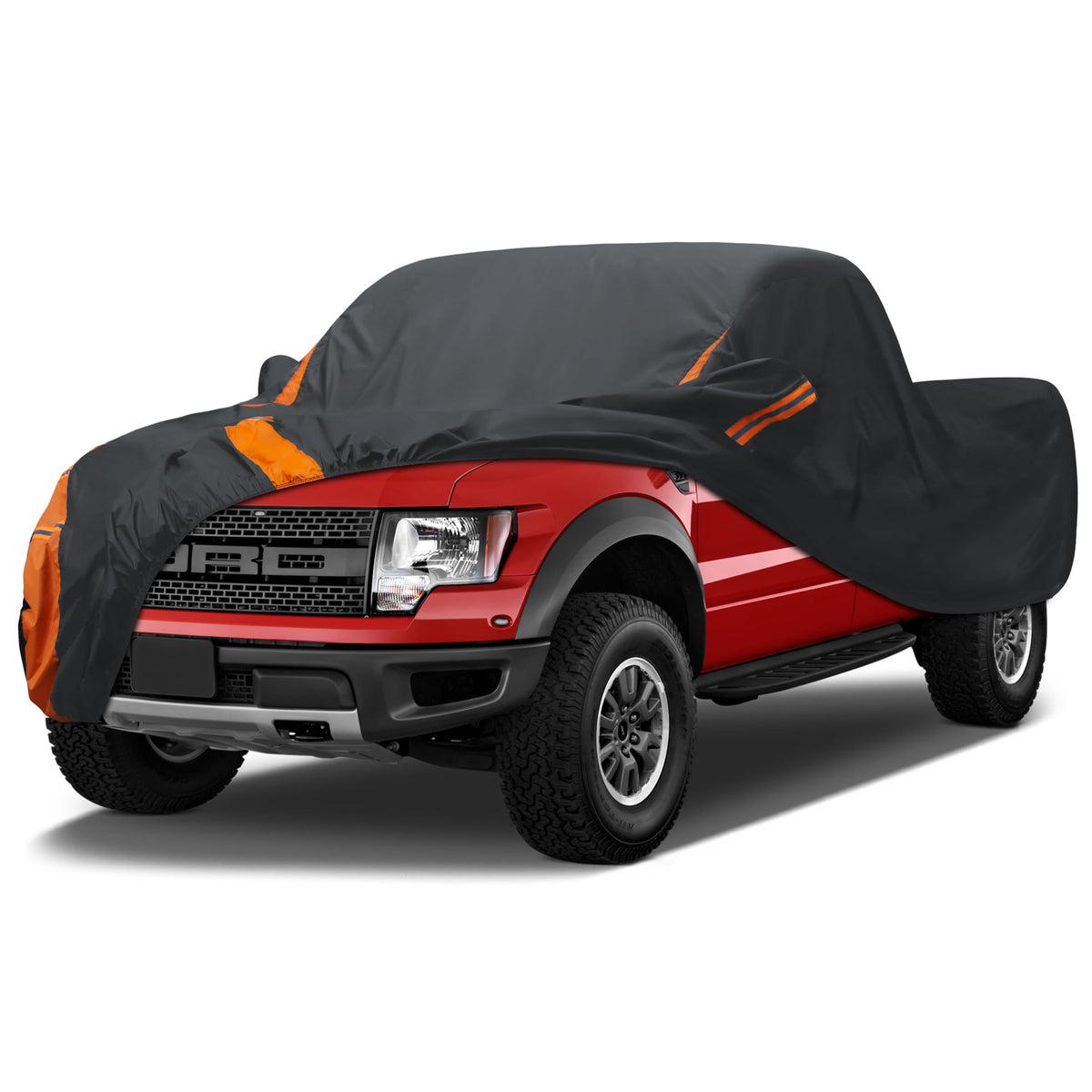 DYTARGET Heavy Duty Waterproof Car Cover for RAM 1500/2500/3500,Chevrolet Silverado etc. Trucks All Weather, UV Resistant, Dustp