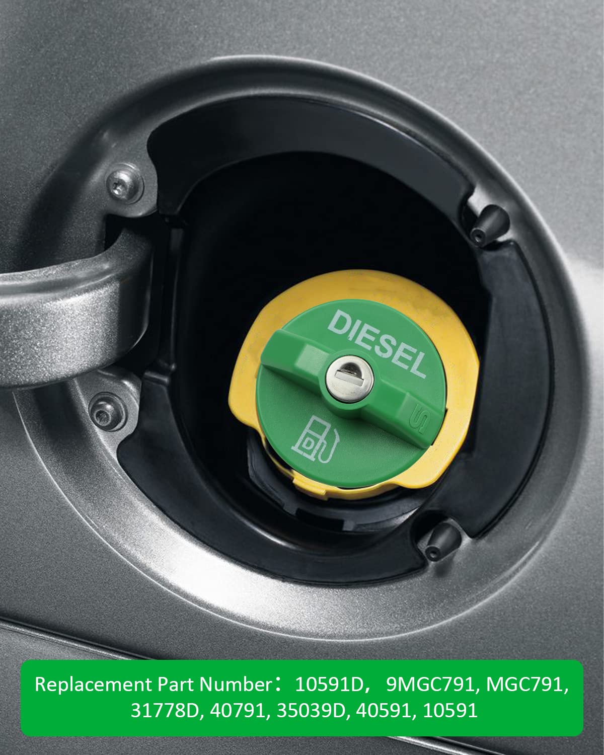 10591D Locking Fuel Gas Cap For Diesel Trucks Fuel Tank Fit For Chevrolet Dodge Ford Gmc Etc Car Fuel Cap