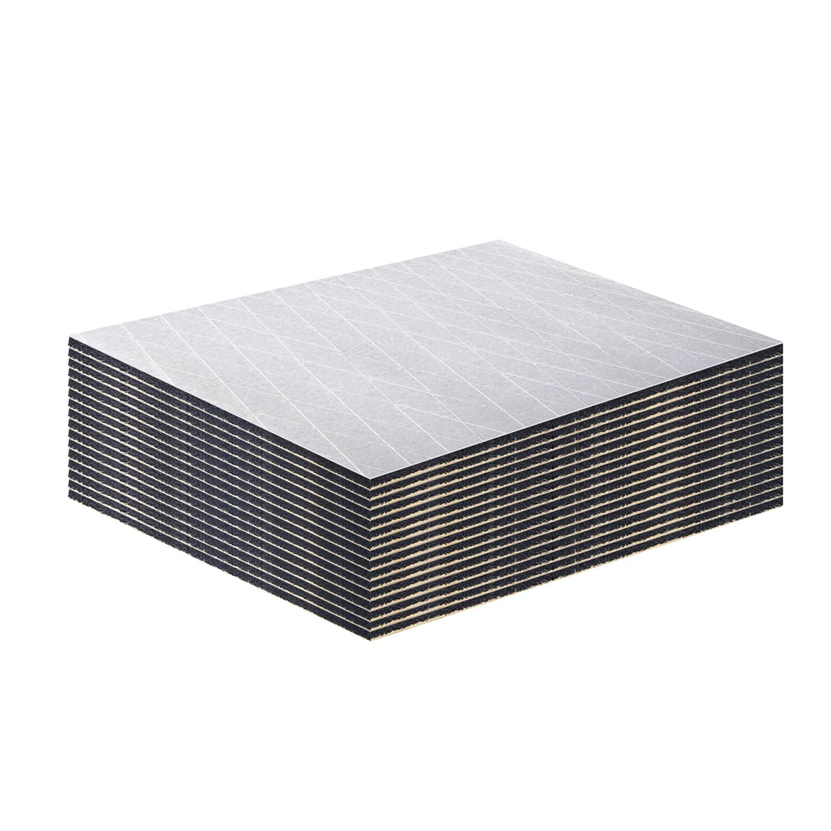 Aggsound 314Mil 18Sqft Sound Deadener For Cars With Aluminum Foil Tape & Car Trim Removal Tool - Aluminum Foil Foam Noise Deaden