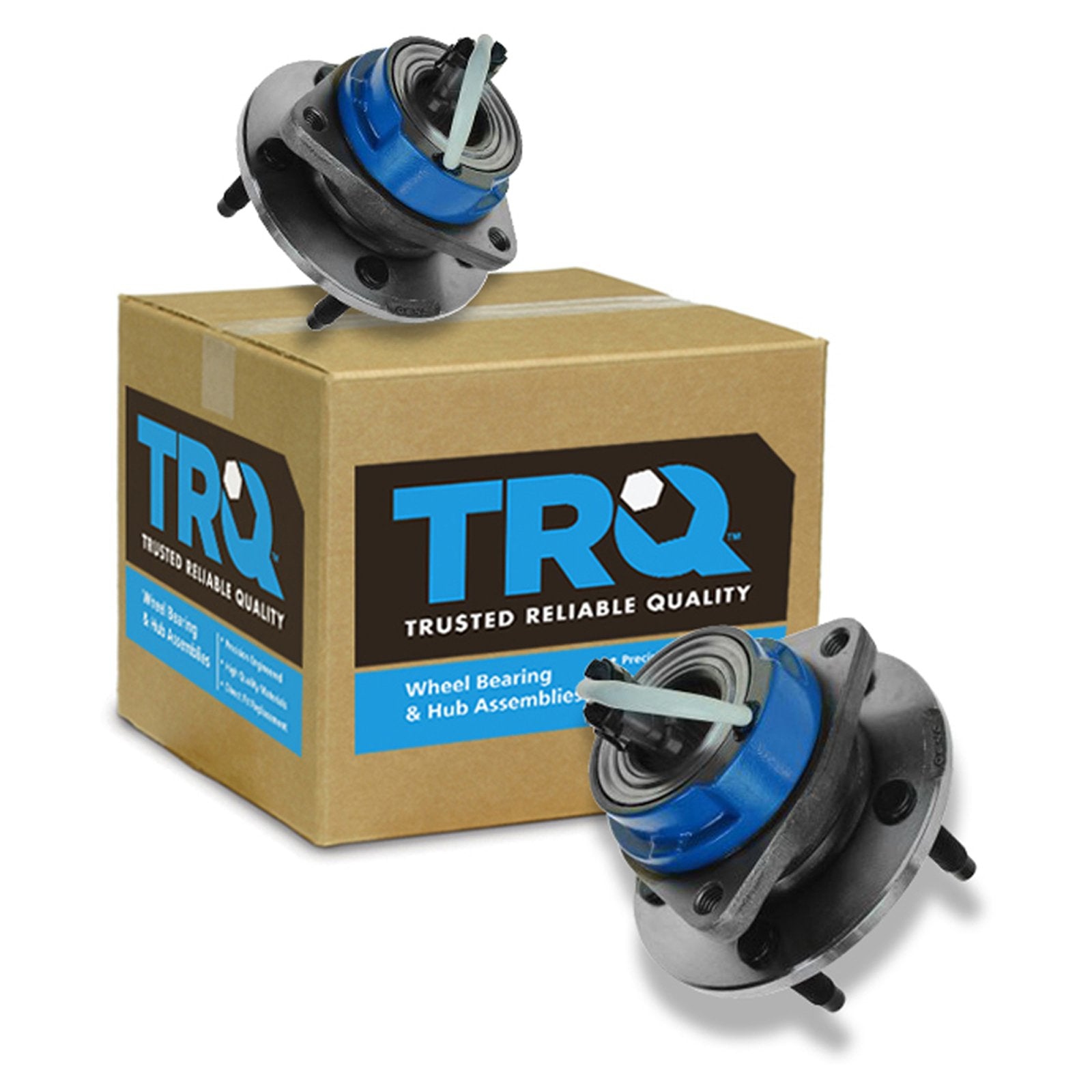 Trq Front Rear Wheel Hub & Bearing Assembly Pair Set For Chevy Pontiac W/Abs