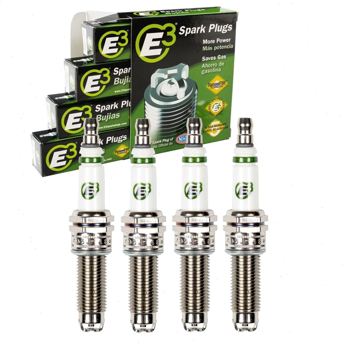4 pc E3 Spark Plugs compatible with Hyundai Sonata 2.0L 2.4L L4 2011-2019