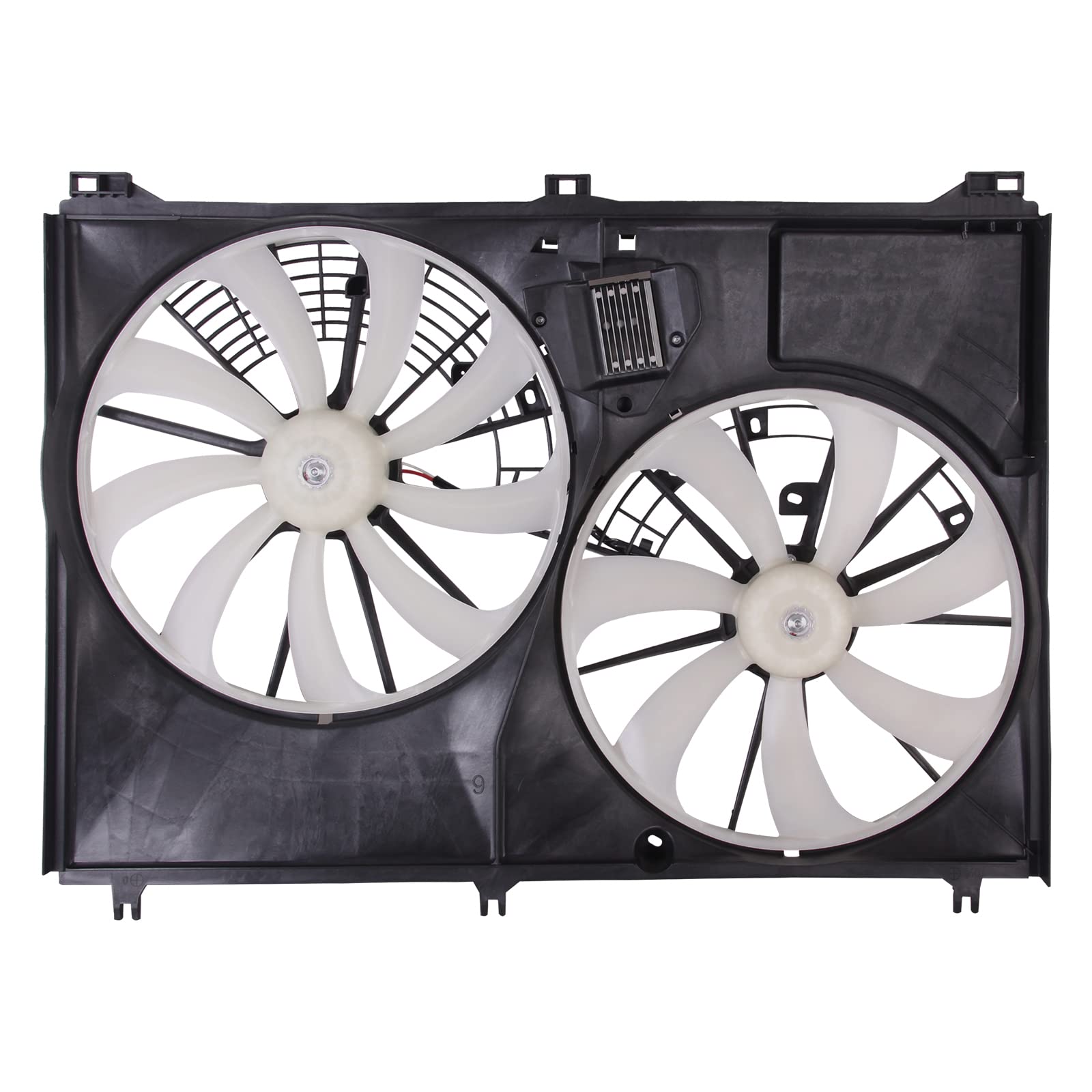 TYG OE Replacement(CAPA Quality) Cooling Fan Extra Silent for 2014-2019 Toyota Highlander 2.7L/3.5 W/O Towing W/PWM | 16363-0P33