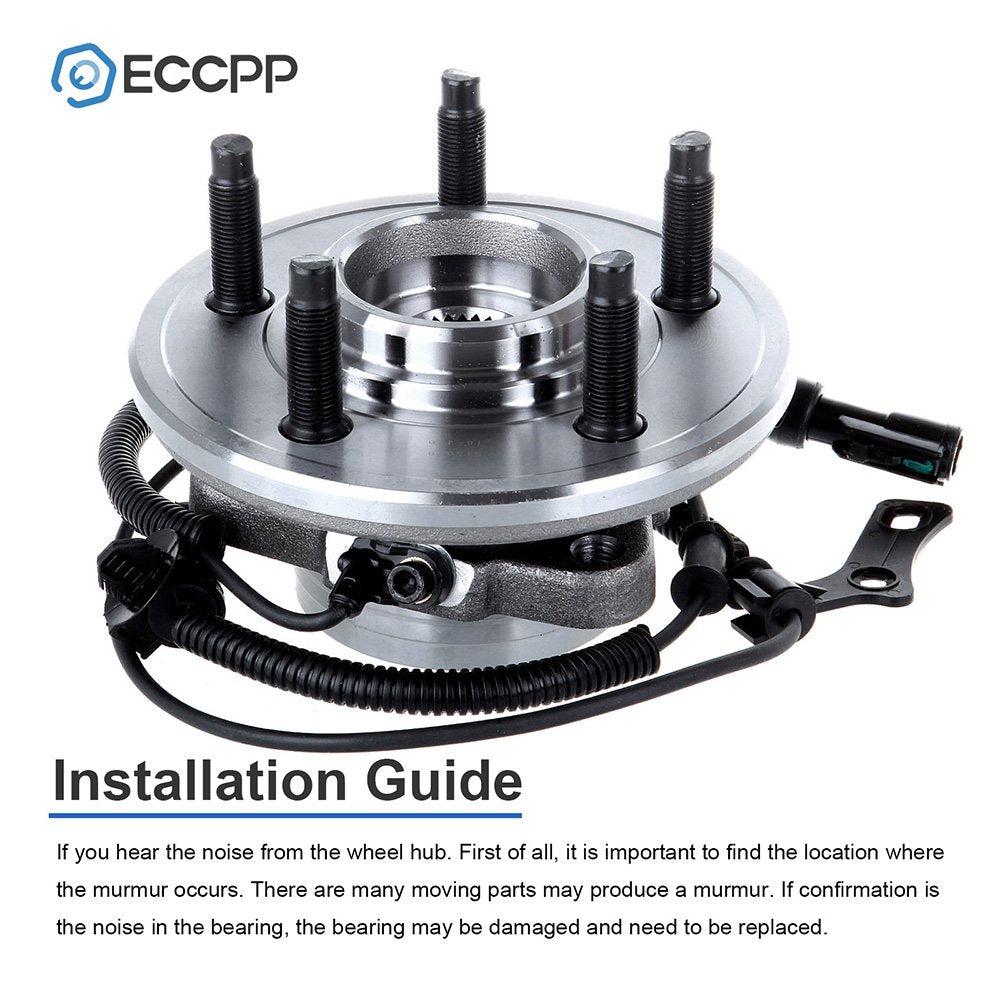 ECCPP Wheel Hub and Bearing Assembly Front 515078 fit Ford Explorer Sport Trac Mercury Mountaineer 06 07 08 09 10 wheel hub 5 lu