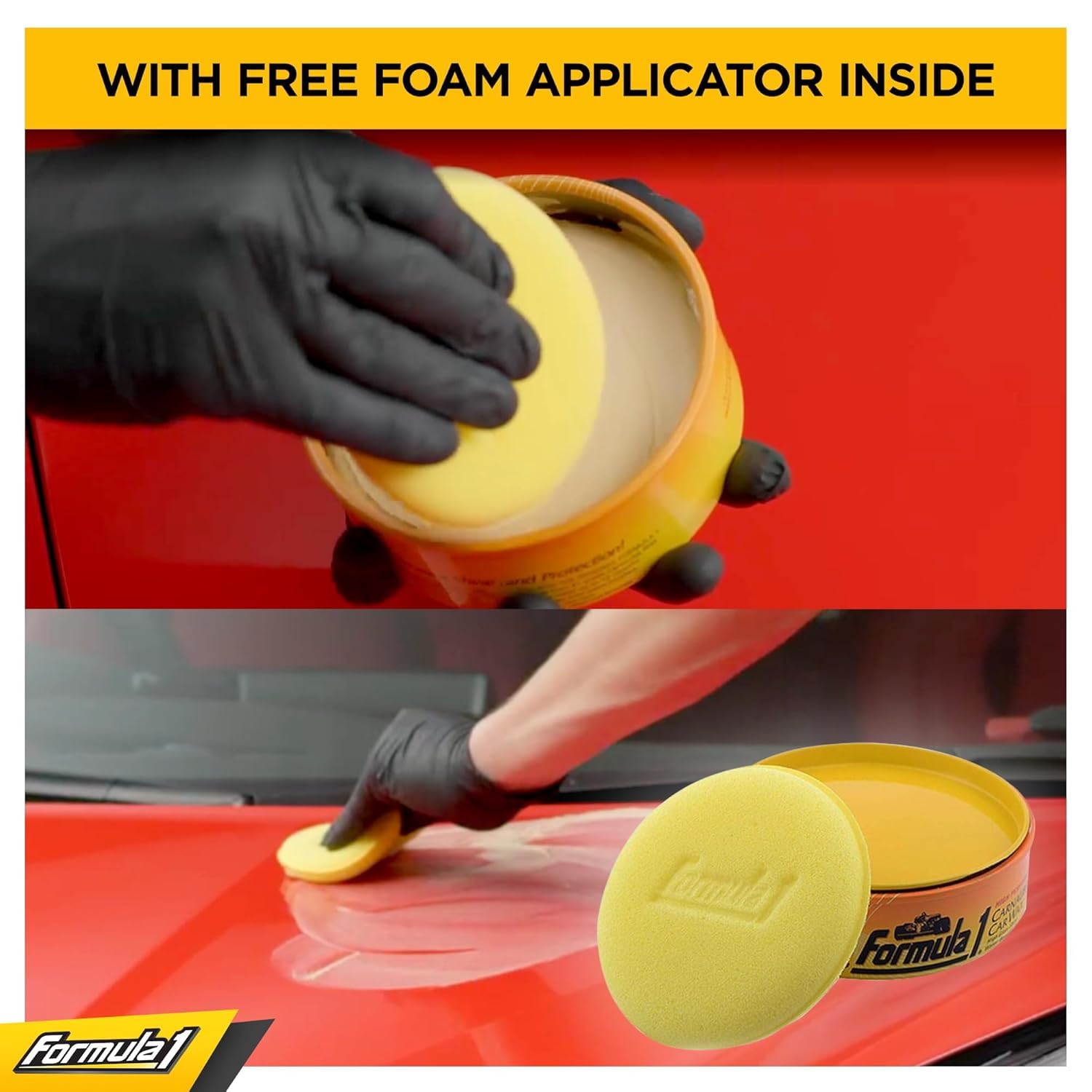 Formula 1 Carnauba Car Wax Paste - High-Gloss Shine - Polish For Car Detailing To Shine & Protect – Remove Haze And Paint Swirls W/ Micropolishing Agents – Car Cleaning Supplies (8 Oz)