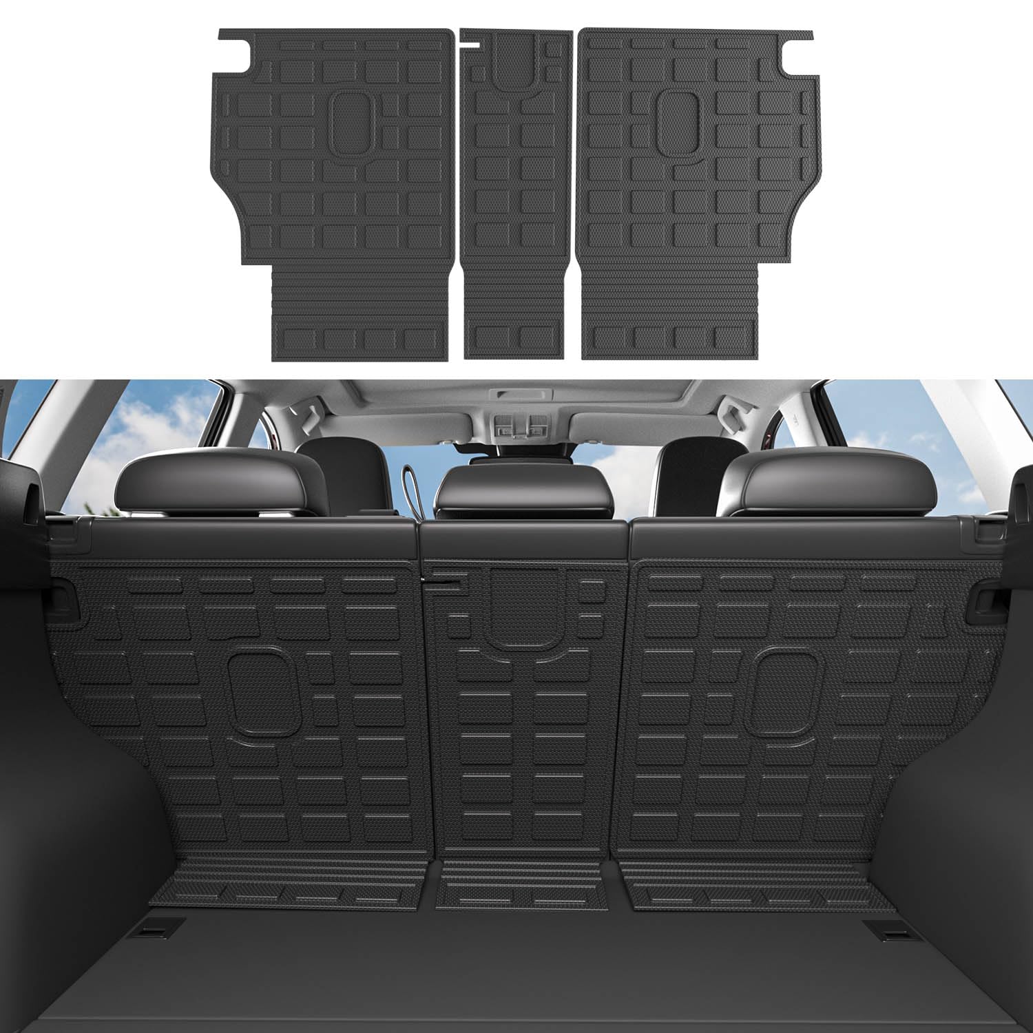 xipoqix Backrest Mat Compatible with 2017-2025 Mazda CX-5 Cargo Liners TPE Back Seat Protector Replacement for 2017-2025 Mazda C