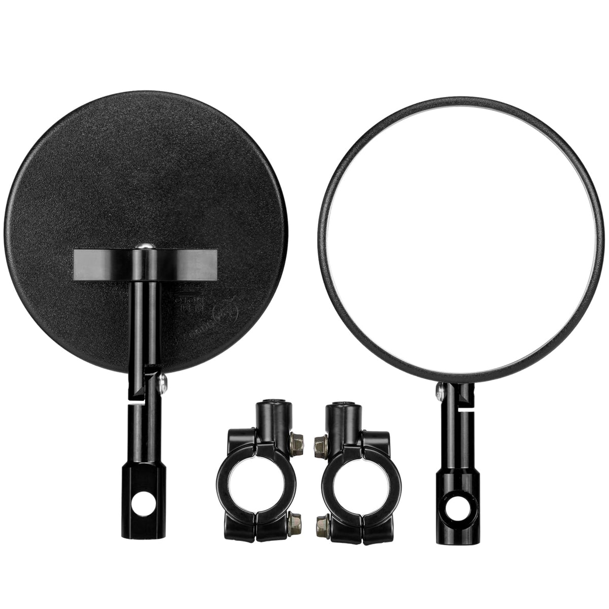 KEMIMOTO Premium Billet Aluminum Motorcycle Mirrors, 7/8'' Handlebar Mount, Compatible with E-Bikes, Scooters, ATVs, and UTVs