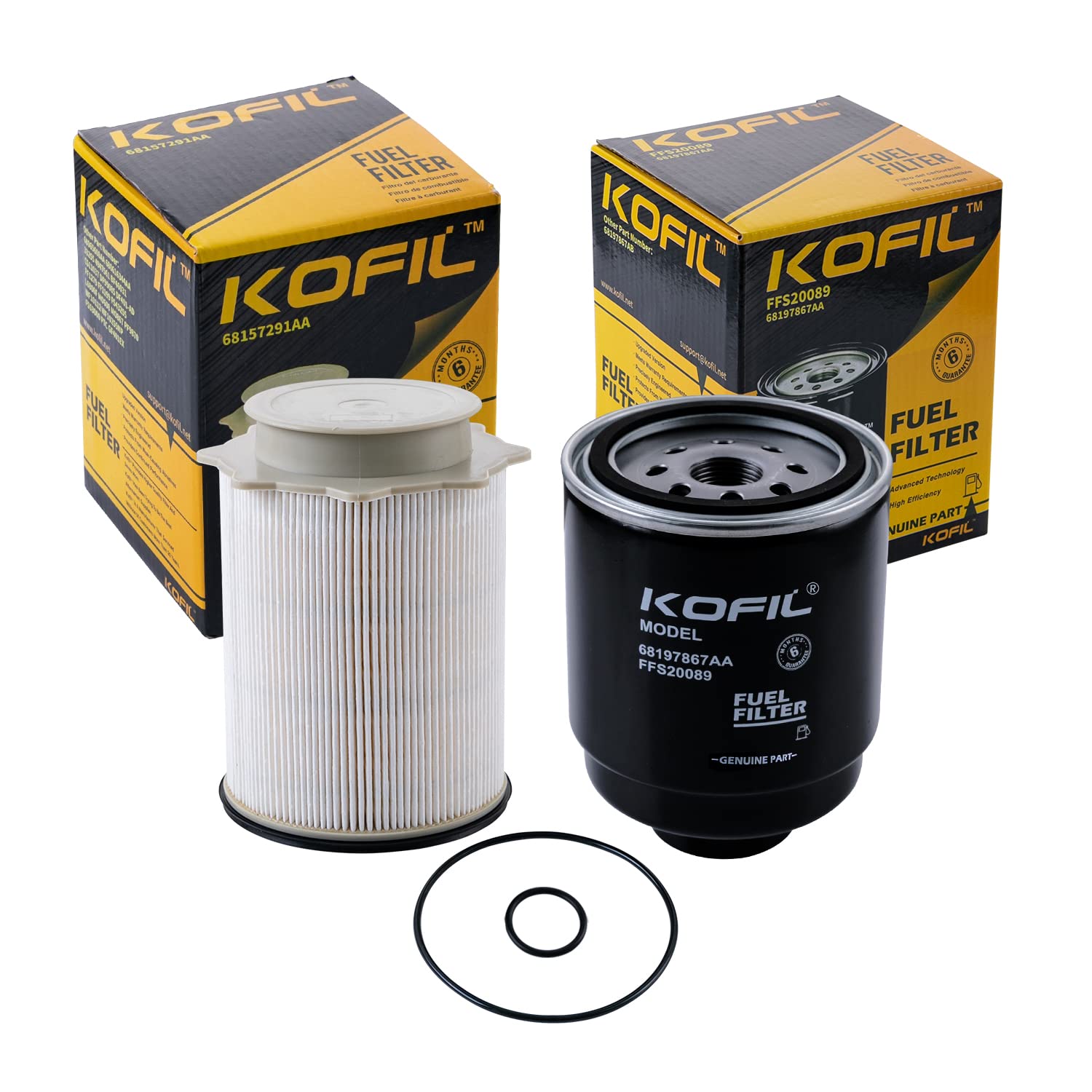 6.7L Cummins Fuel Filter Water Separator Set Replacement For 6.7L Cummins Turbo Diesel Engines 2013-2018 Dodge Ram 2500 3500 450