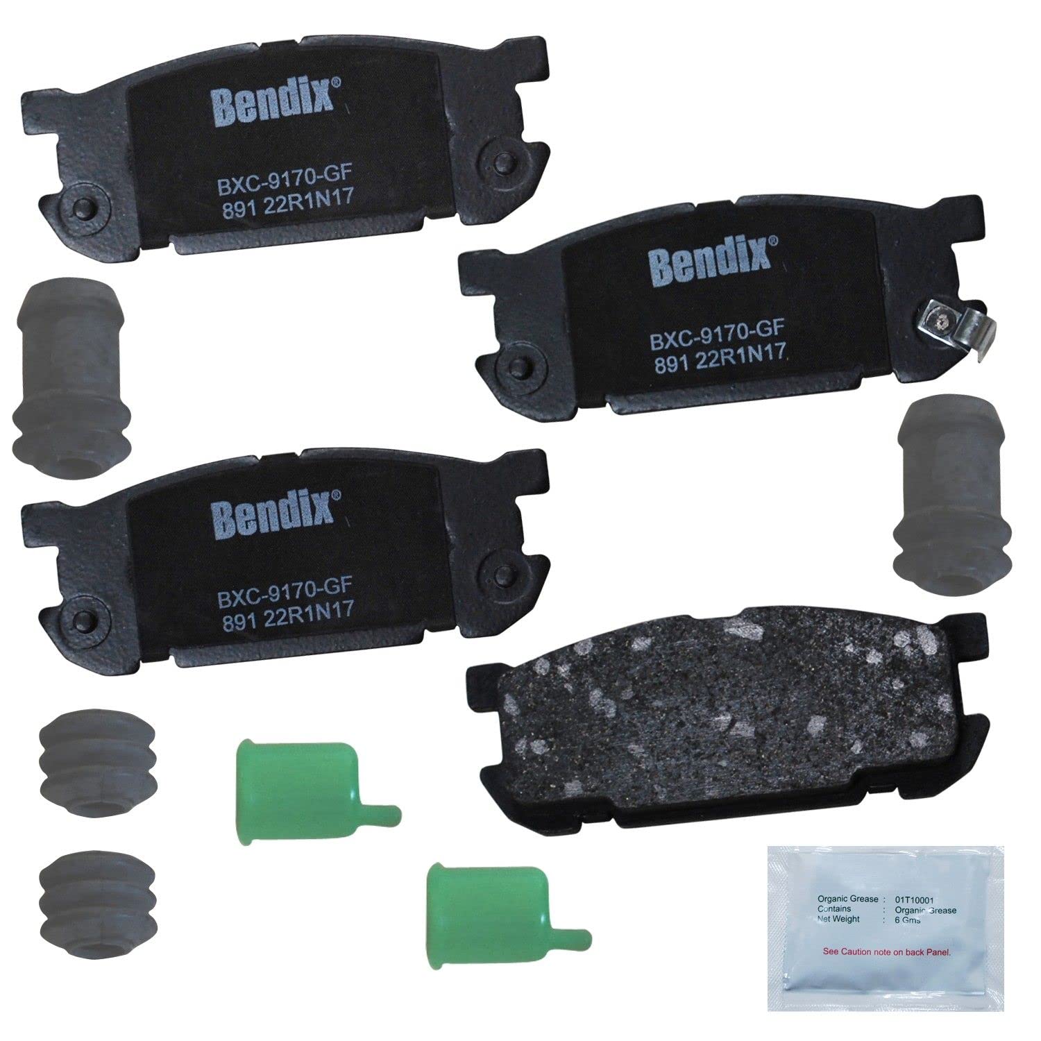 Bendix Priority1 Cfc891 Ceramic Rear Brake Pads For Mazda Miata 2005-2001