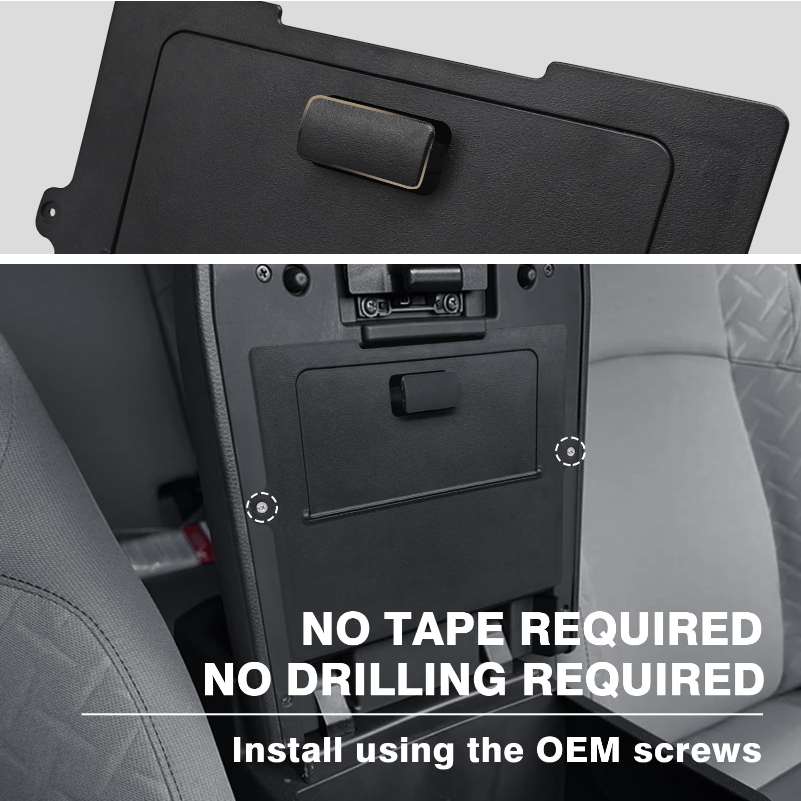 Muslogy Center Console Hidden Organizer Compatible With 2024+Toyota Tacoma Accessories Magnet Armrest Hidden Storage Box Middle