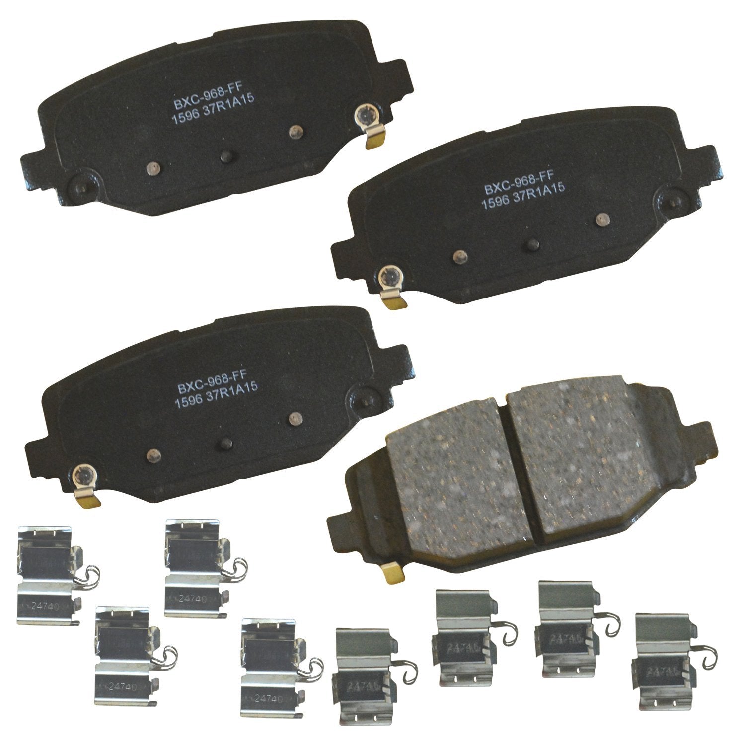 Bendix Premium Sbc1596 Ceramic Rear Brake Pads For Select Models Chrysler Grand Caravan, Town & Country, Dodge Journey, Ram C/V,