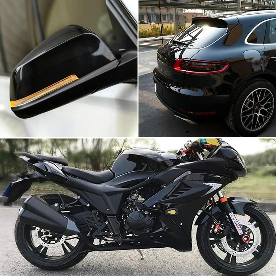 Lzlrun Free Tool Kit High Gloss Vinyl Wrap Kit For Black Out Chrome Delete Window Trim Door Trim (1Feet X 10Feet)