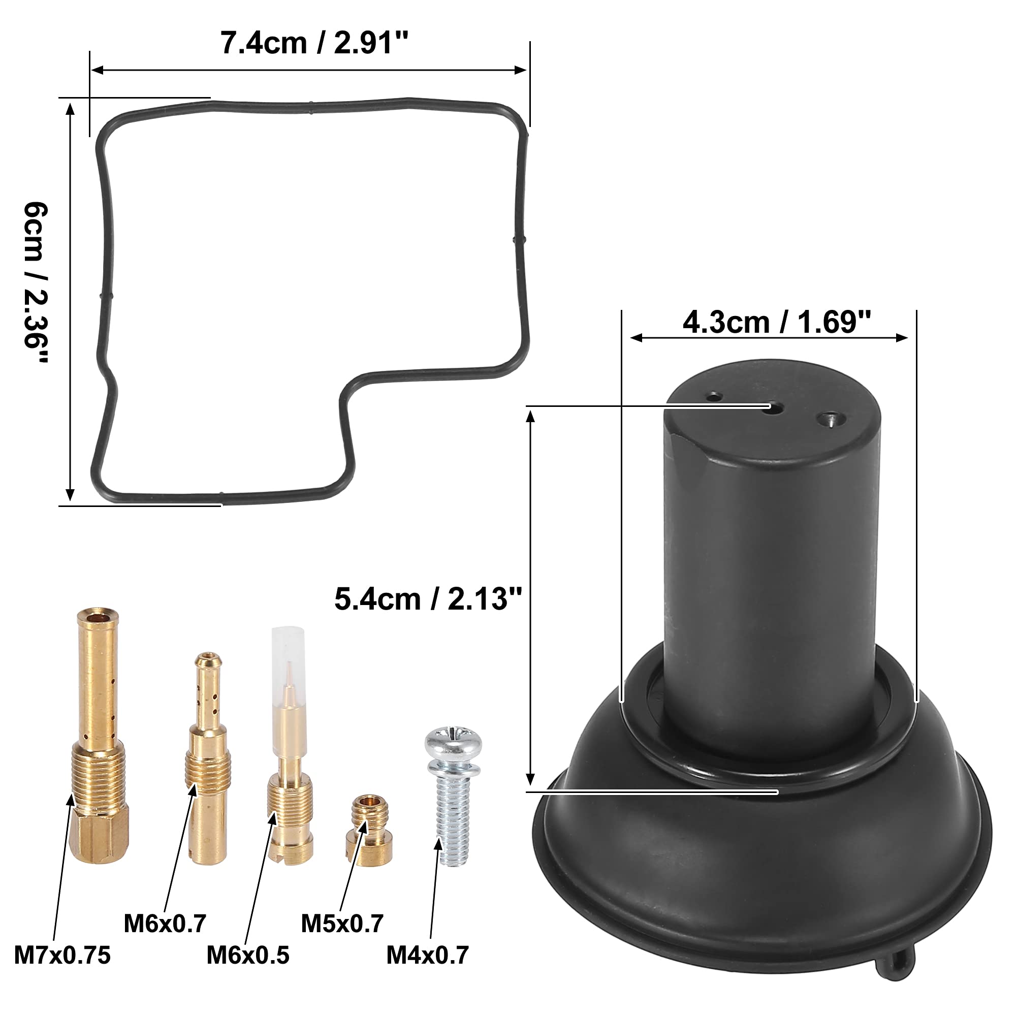 Motoforti 2 Kits Motorcycle Carburetor Repair Rebuild Parts For Honda Shadow Vlx 600 1994-2003 Carb Repair Tools
