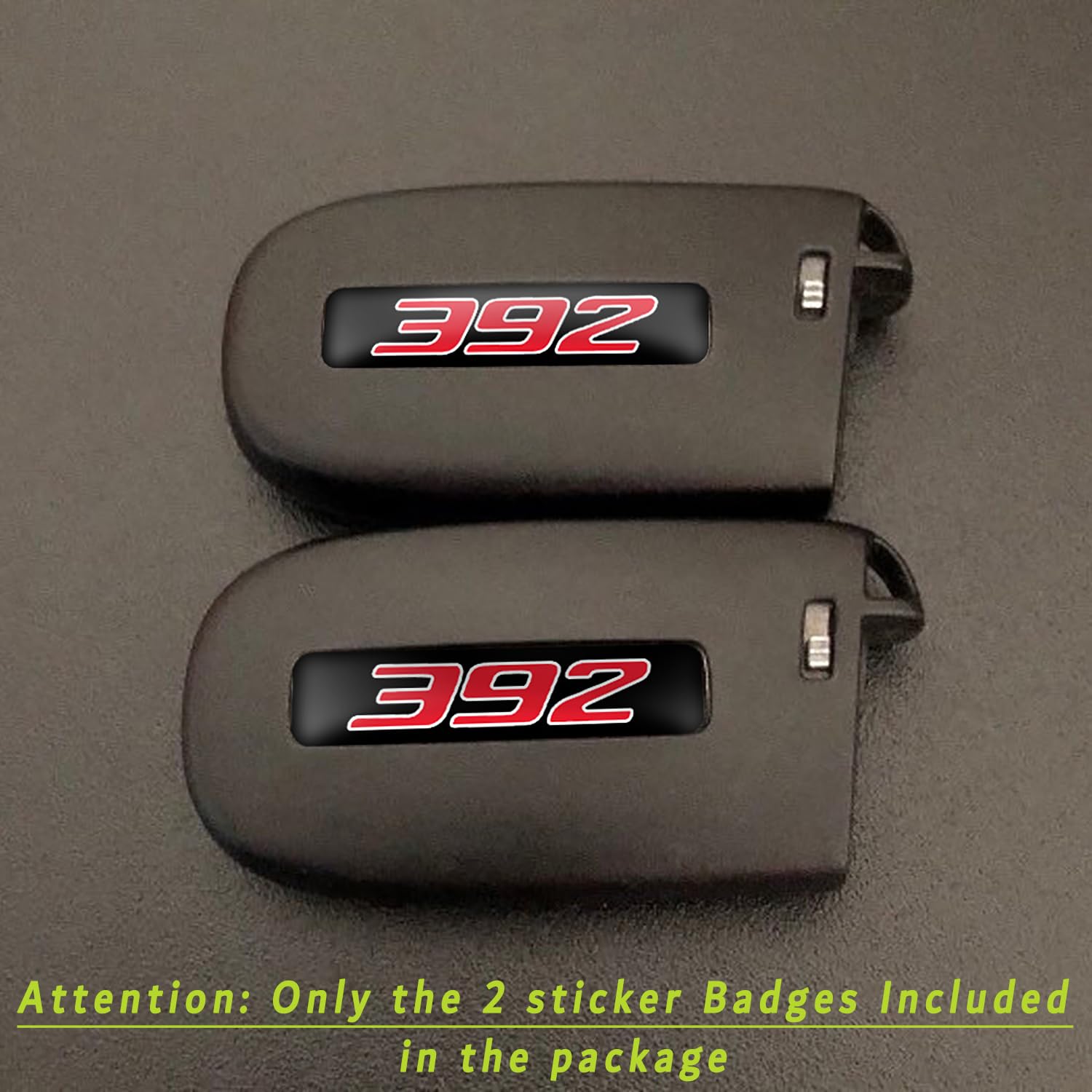 Toolepic Key Fob Badges Compatible With Challenger Charger Durango Vehicle 2015-2024- Set Of 2 - Finest Stickers Inlays Emblems For 392 Style, Perfect For Decals [Car Key Not Included]
