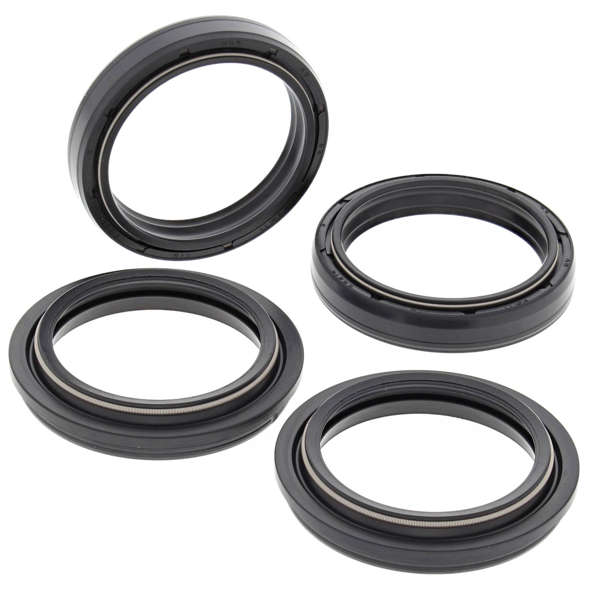 All Balls Racing 56-141 Fork & Dust Seal Kit Compatible With/Replacement For Honda Kawasaki Suzuki Yamaha