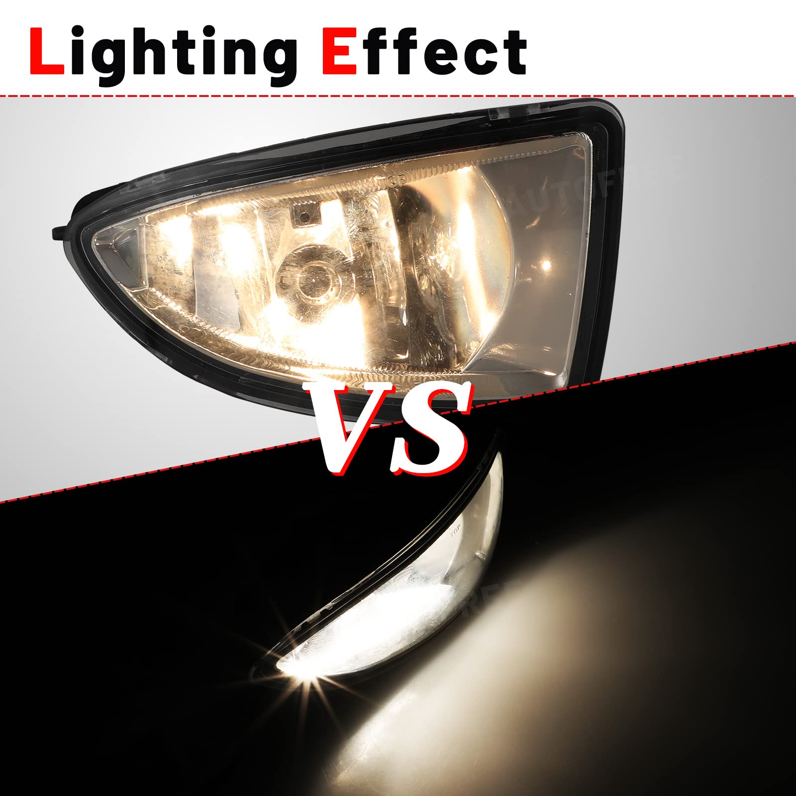 Autofree Fog Lights For Honda Civic 2004 2005 2/4 Door With H8 12V35W Fog Lamps Assembly Replacement Included Wiring Kits & Swit