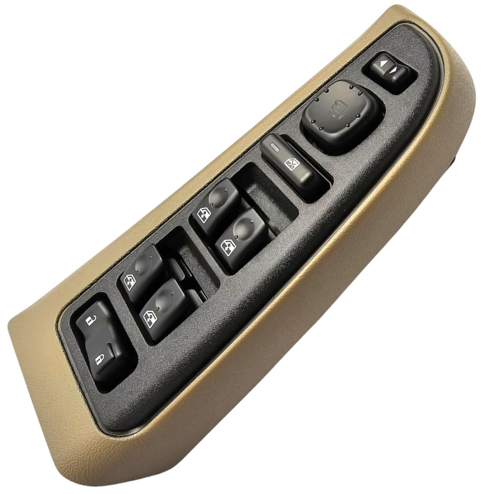 SWITCHDOCTOR Master Window Switch & Tan Bezel for 2003-2006 Chevrolet Silverado, GMC Sierra, Suburban, Tahoe, Yukon (15883319, 1
