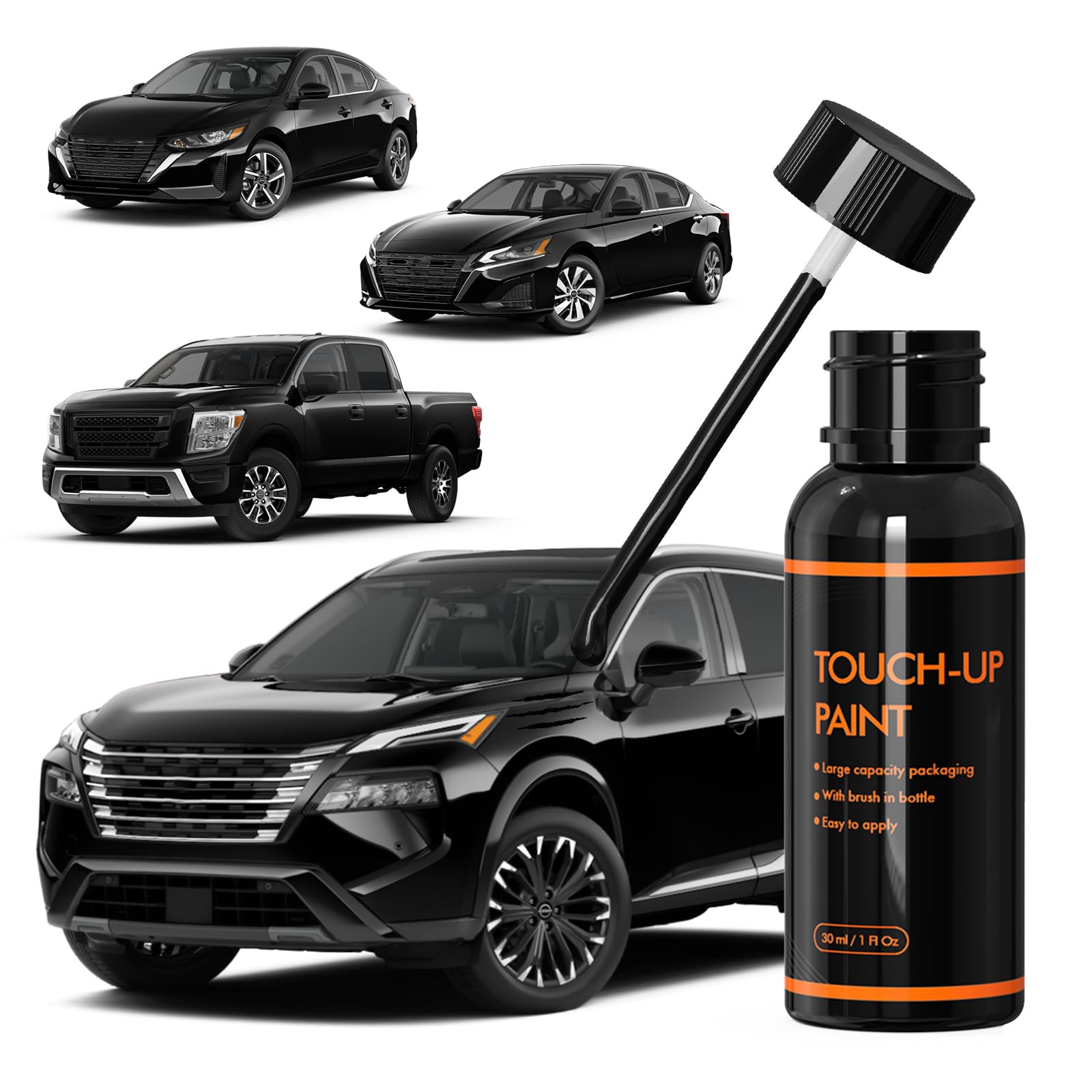 Xtryfun Kh3 Super Black Touch Up Paint For Nissan, Diy Car Paint Scratch Repair Kit, Automotive Paints, Quick & Easy Fix Scratch