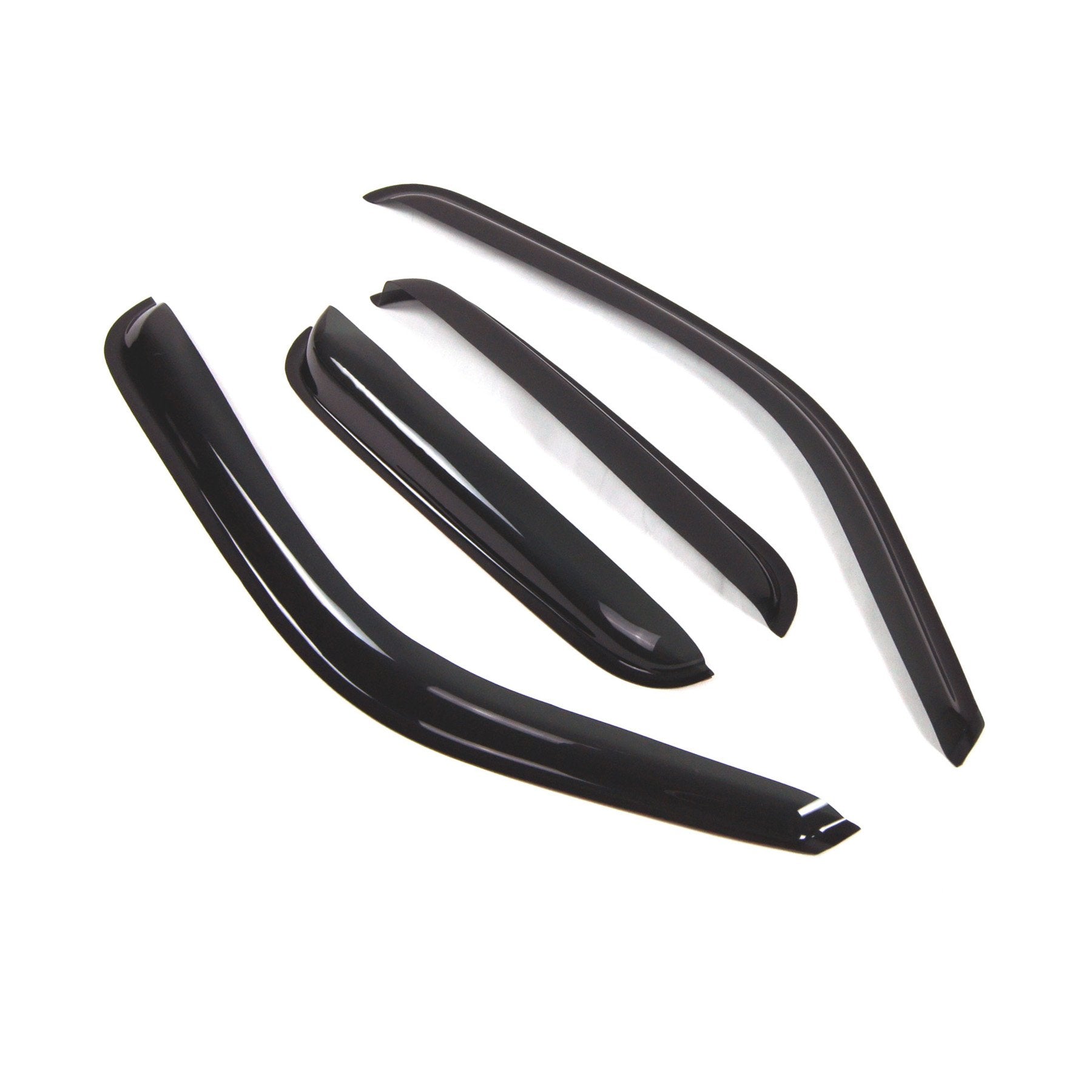 Tuningpros Outside Mount Window Vent Visors Rain Guards Compatible With Chevy Silverado 1500 Ext 99-06 | Side Window Wind Deflec