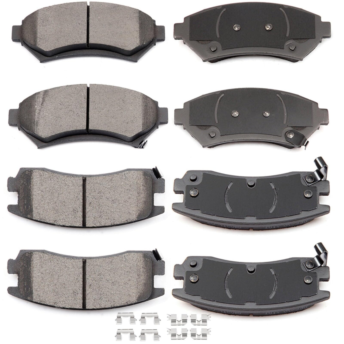 Eccpp D699-7574 D714-7387 Front & Rear Ceramic Disc Brake Pad Set Fit For Buick Century 2004-2005,For Buick Lesabre 2000-2005,Fo