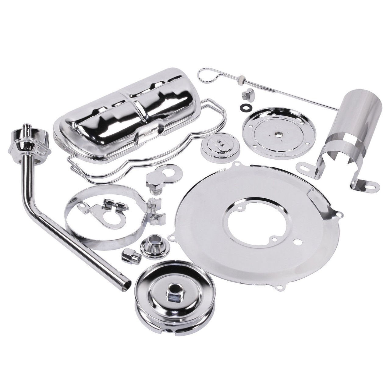 Super Chrome Deluxe Dress Up Kit, For Aircooled Vw Engines, Compatible With Dune Buggy