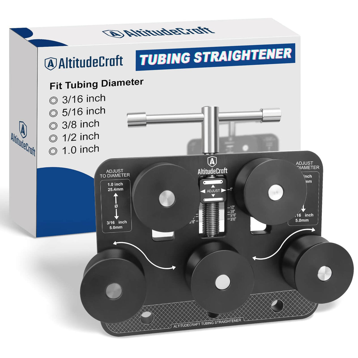 Altitudecraft Tubing Straightener, Brake Line Straightener, Tube Straightener For 3/16 '' - 1.0 '' Diameters, Fuel Line, Soft Al