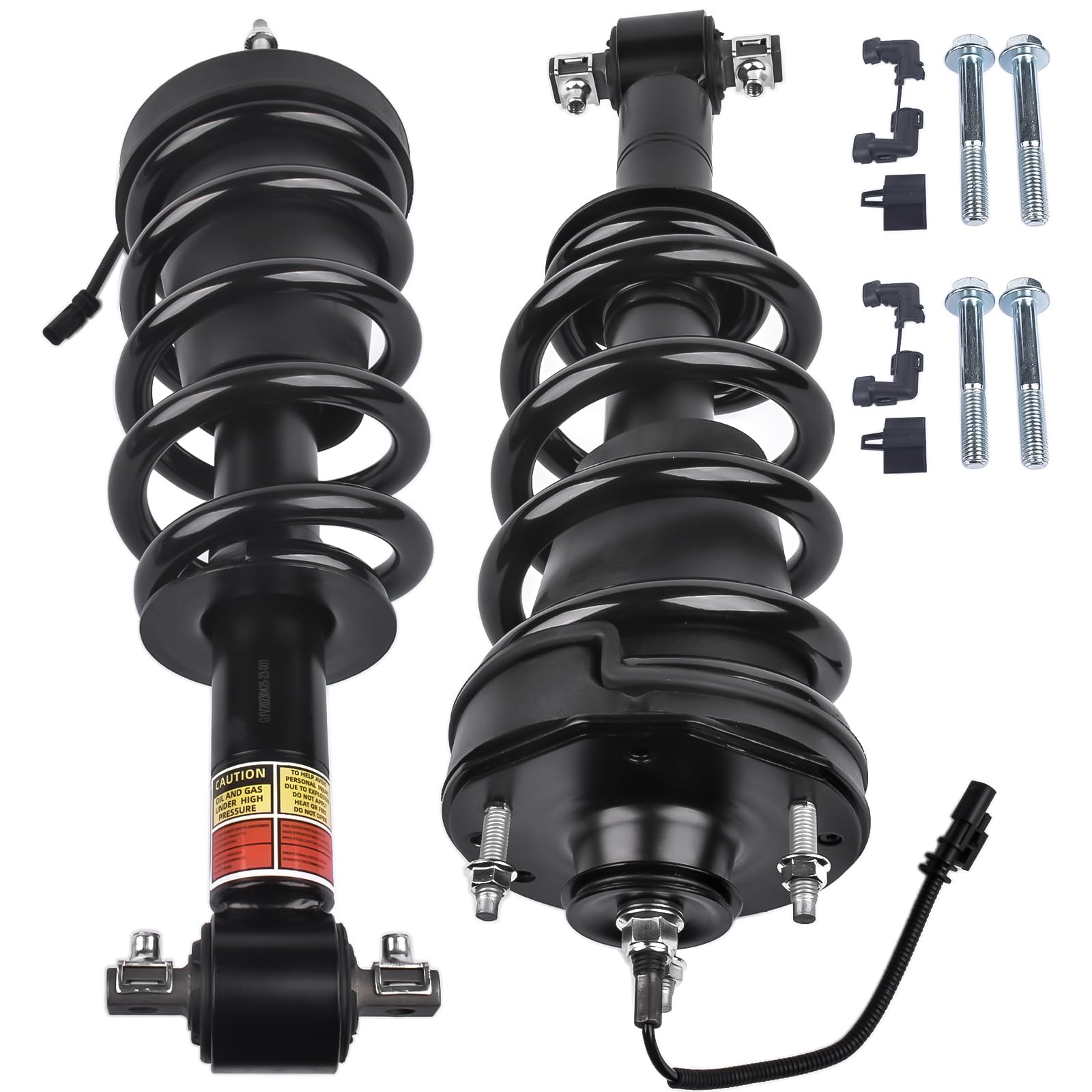 Woosphy Pair Front Shock Absorber Strut Assys W/Electric Replacement For Cadillac Escalade Chevy Tahoe Suburban Gmc Sierra Yukon