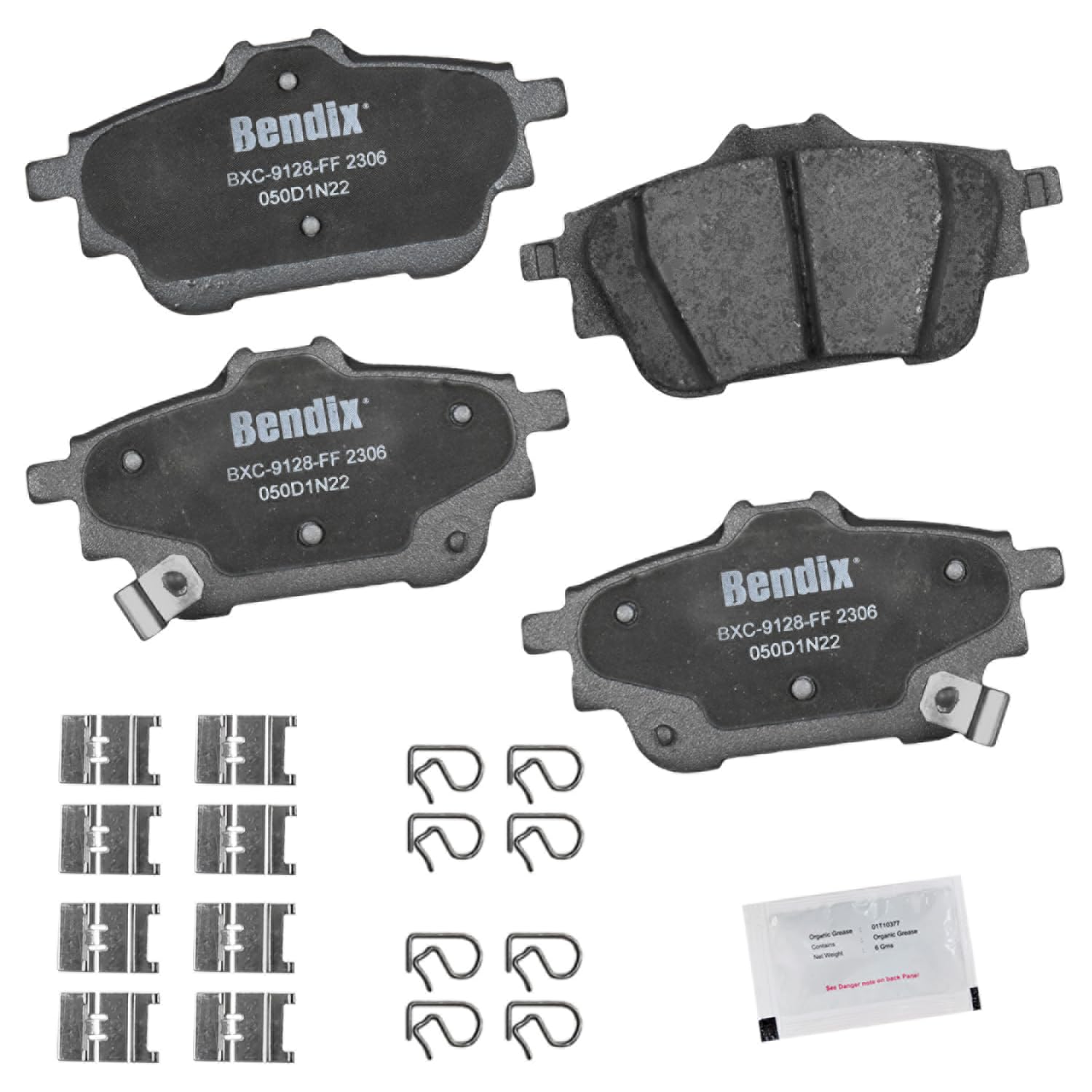 Bendix Priority1 Cfc2306 Ceramic Rear Brake Pads For Nissan Sentra 2023-2020