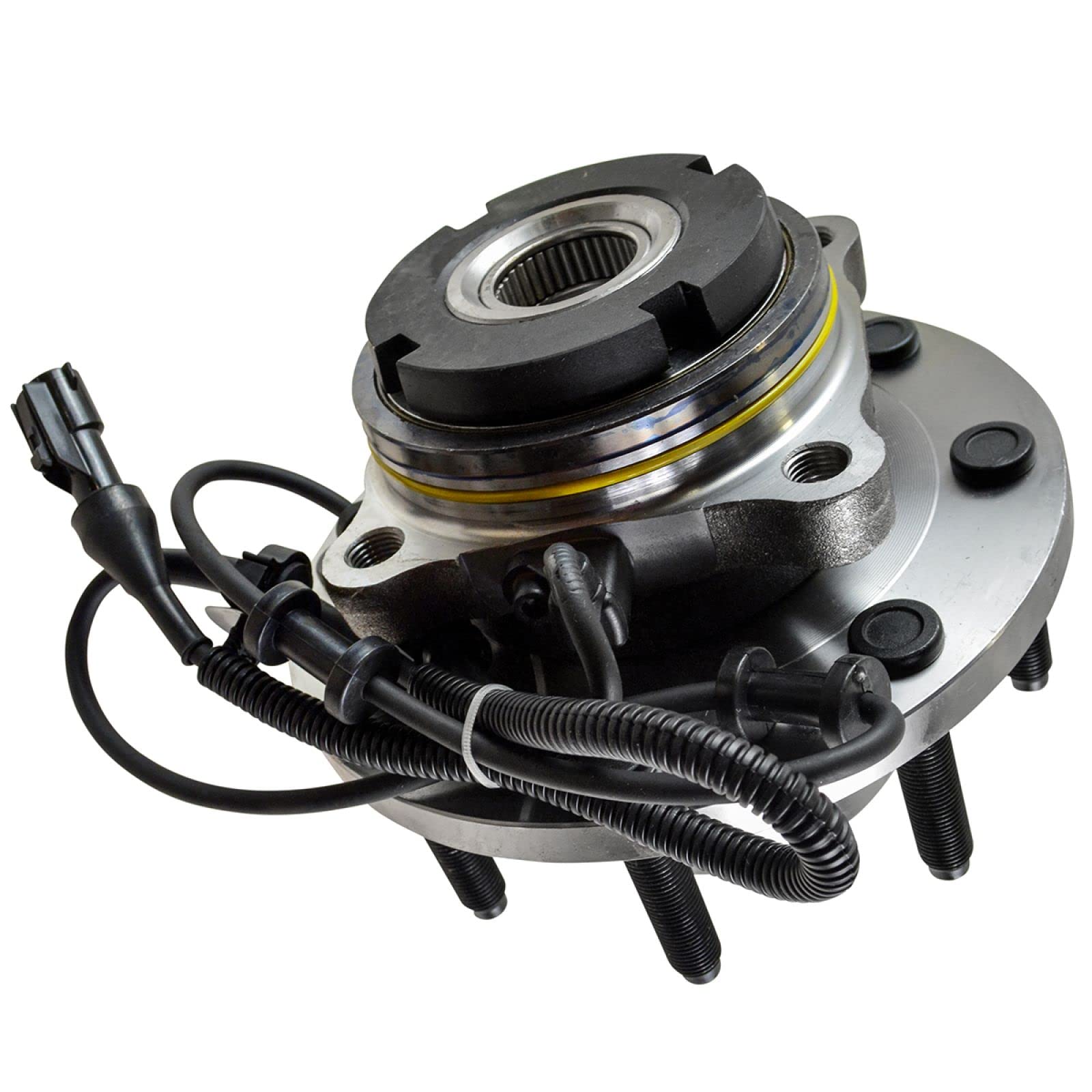 Trq Front Wheel Bearing & Hub Assembly 4Wd With Abs Sensor Compatible With 2003-2005 Ford Excursion 2003-2004 F-250 Super Duty F