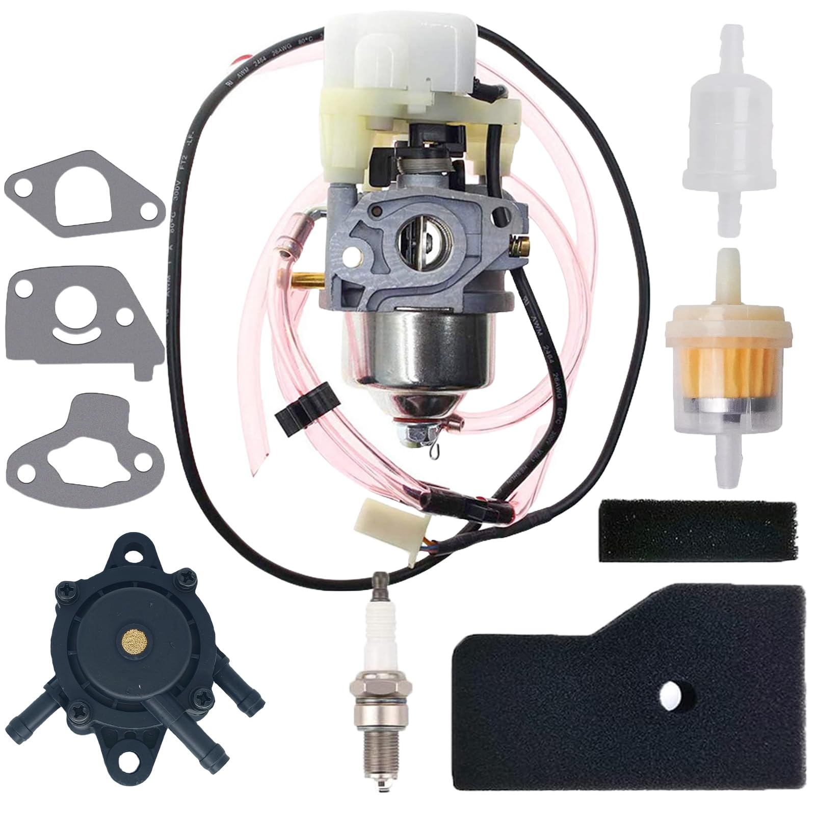Carburionix Eu2000I Carburetor For Honda Eb2000I Eb2000I Eb2000It1 Eu2000Ik1 Bf30E B/D/E Carb With Air Filter Spark Plug Gasket Fuel Line Fuel Pump Kit - 16100-Z0D-D03 16100-Z0D-D01 Carburetor