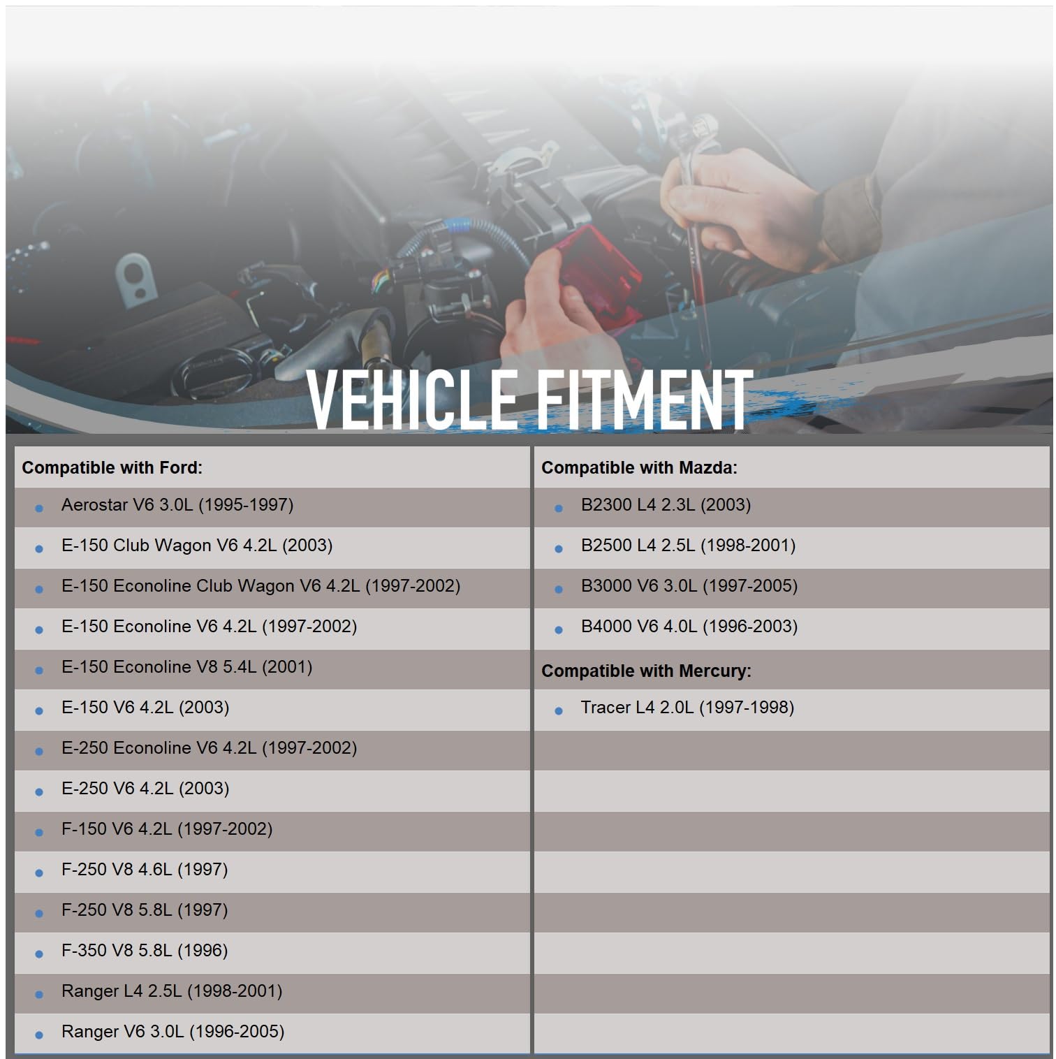 Oeg Parts New Alternator Compatible With Ford Ranger, Escort, Aerostar, 3.0L 3.0 4.0L 4.0 4.2L 4.2 V6 2.0L 2.0 2.5L 2.5 F57U-Aa,